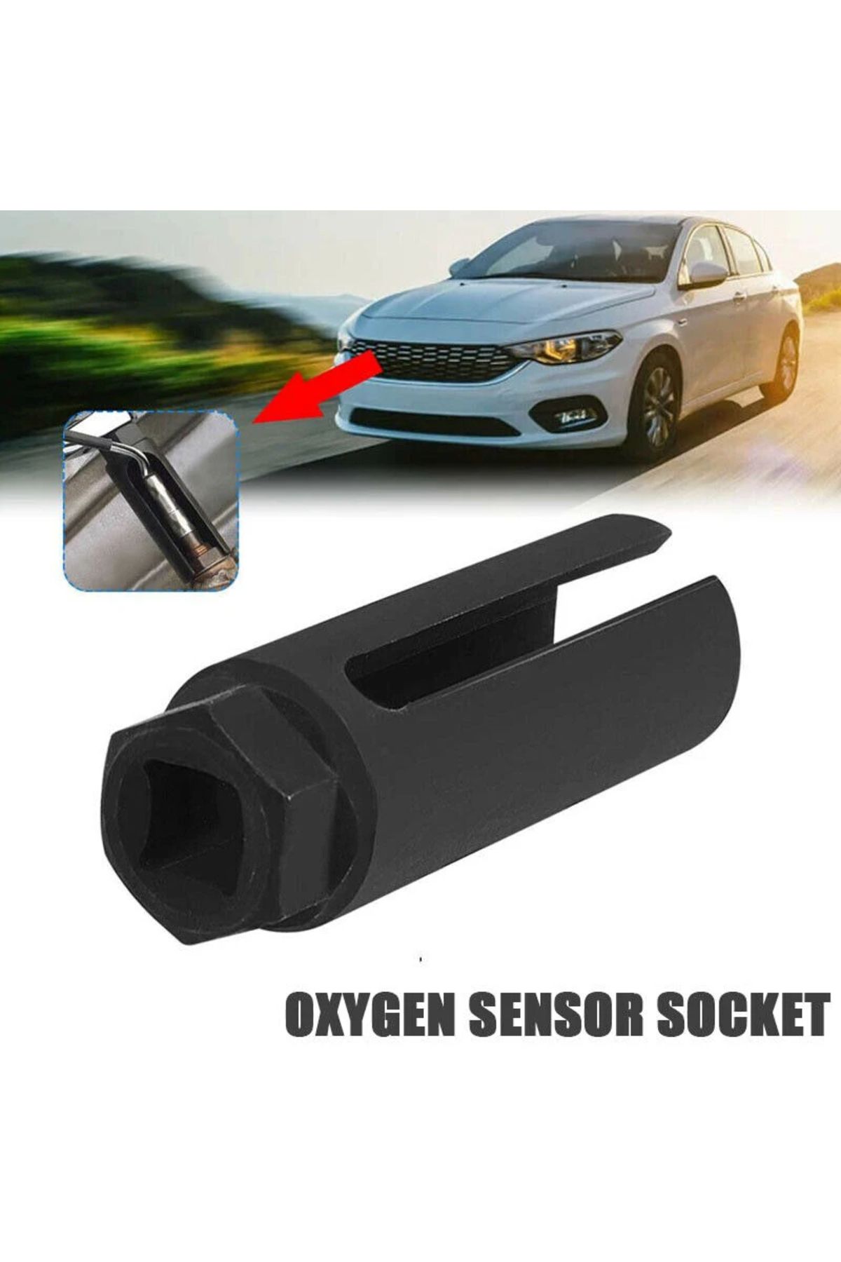 Choice-Universal Black O2 Oxygen Sensor Socket Tool 1/2" Square Drive Removal European-style Cxygen Sens... 4