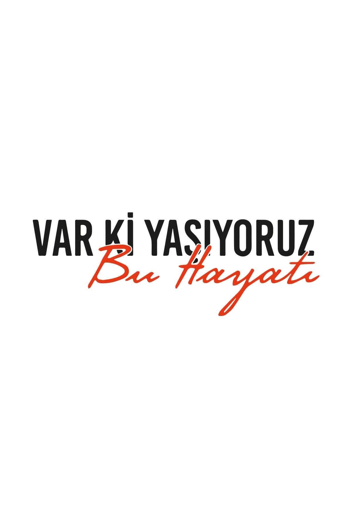 aydın garage Var Ki Yaşıyoruz Bu Hayatı Oto, Motorsiklet, Kask, Laptop Sticker 20x7 Cm