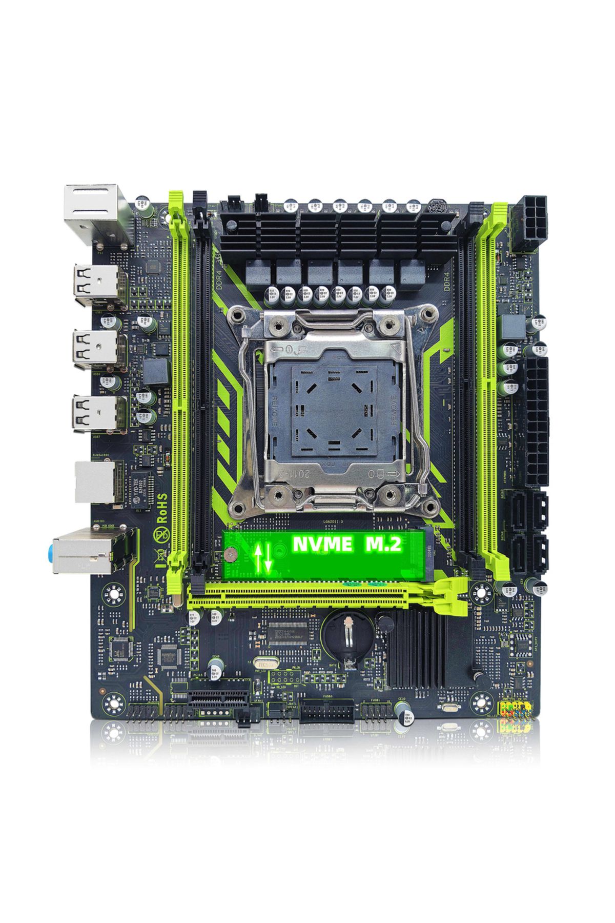 ZSUS-Motherboard Cpu X99-8d4 Motherboard Set Kit With Intel Lga2011-3 Xeon E5 2650 V4 Cpu Ddr4 16gb 3