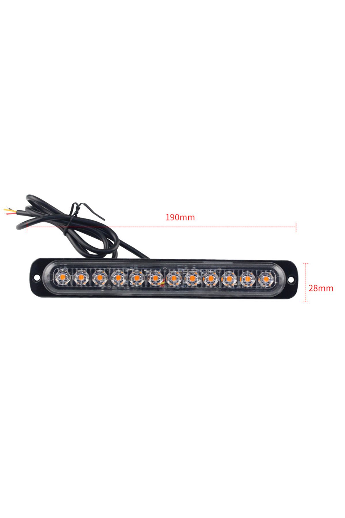 Choice-1x Stroboscopes Strobe 12 LED Flash Light Auto 12-24V Emergency Flashing Side Marker Light Bars C... 3