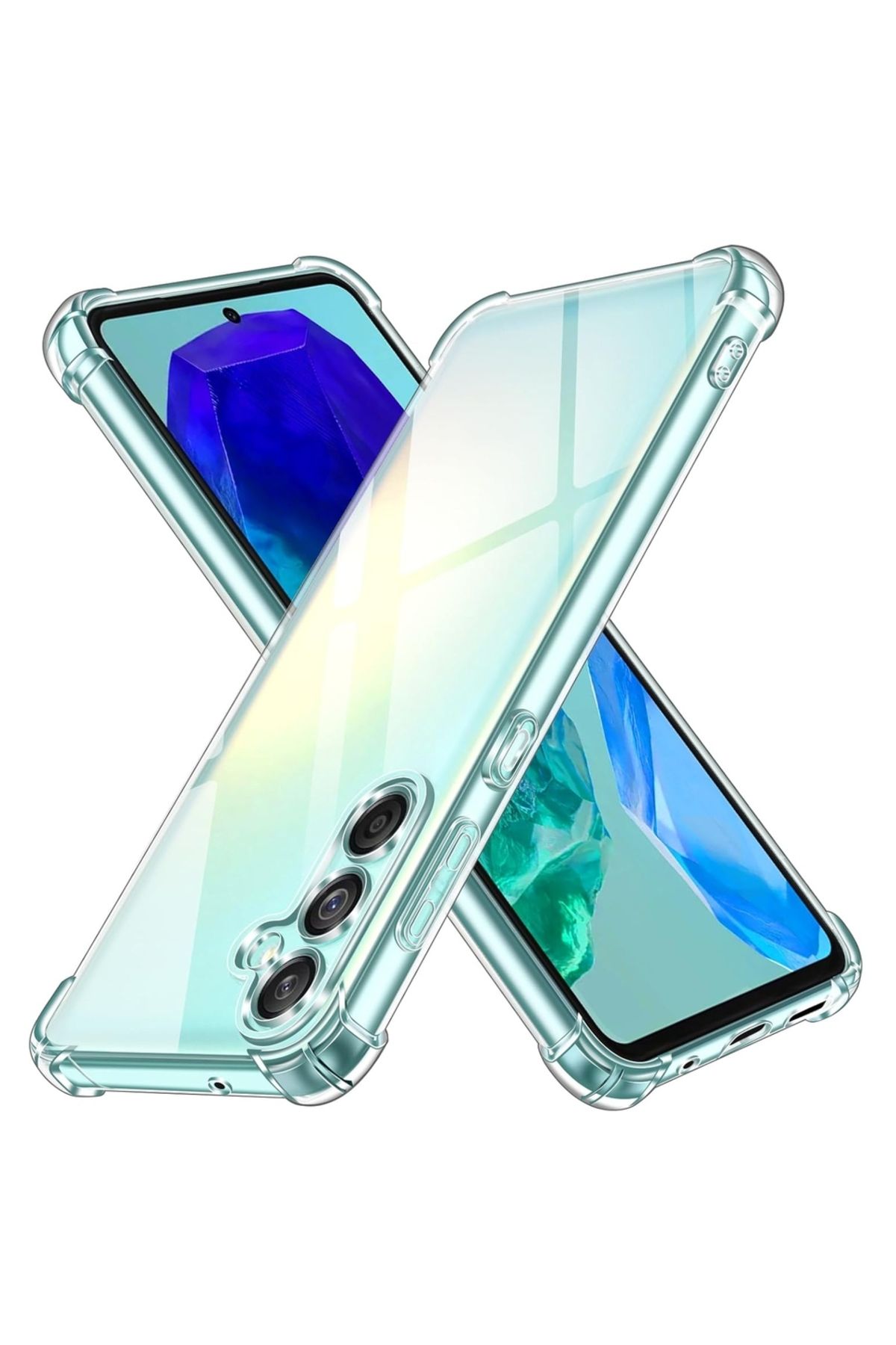 Choice-For Samsung M15 5g Clear Four-corners Shockproof Tpu Case For Samsung Galaxy M15 M35 M55 M14 M34 M54 1