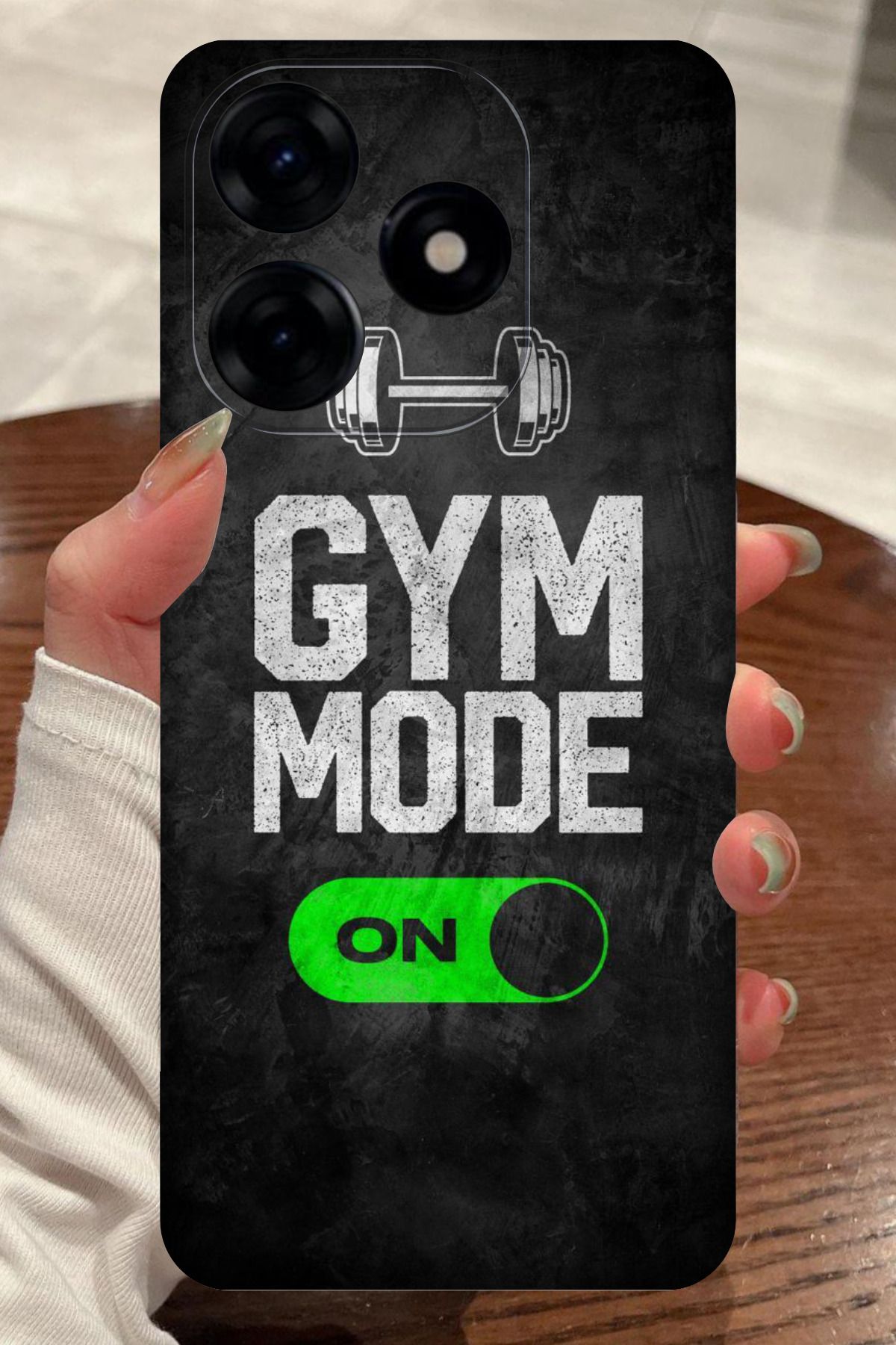 realme C63 Uyumlu Gym Desenli Kamera Korumalı HD Baskılı Silikon Kılıf