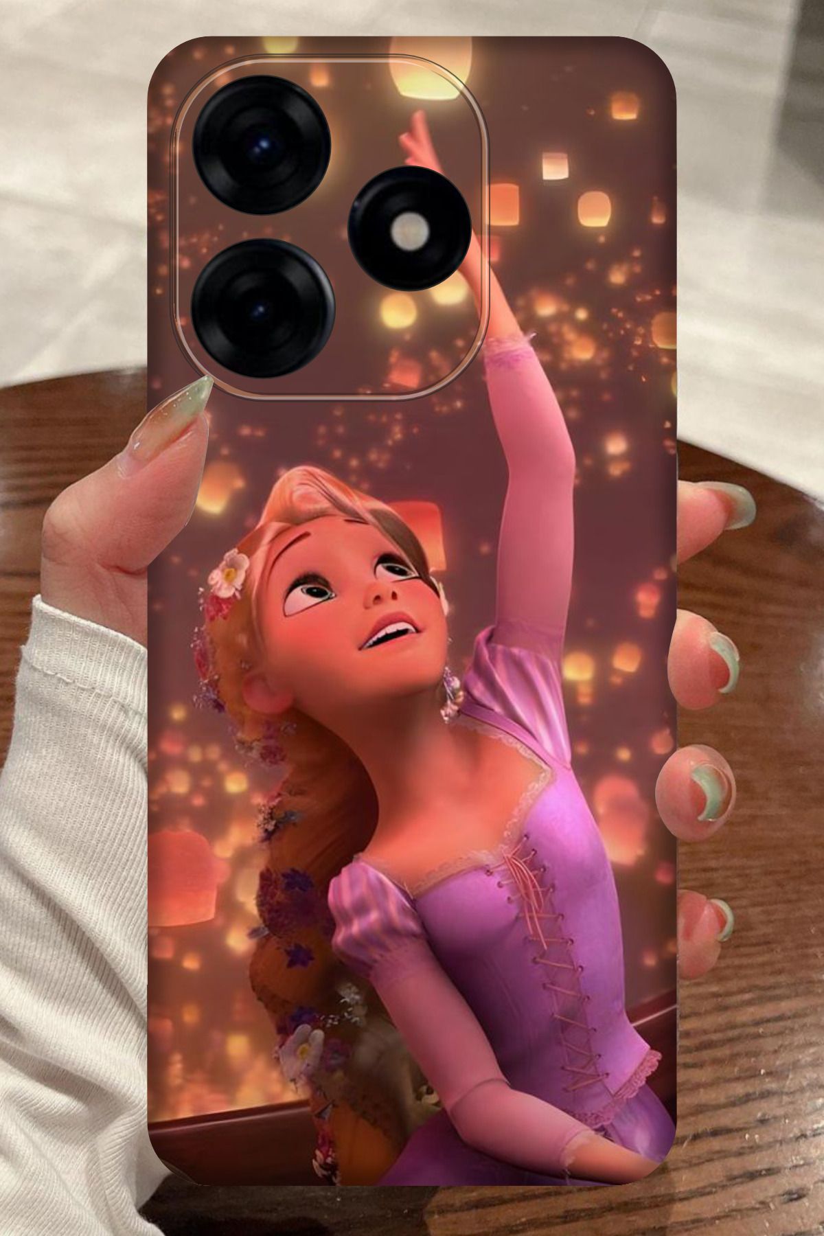 realme C63 Uyumlu Rapunzel Desenli Kamera Korumalı HD Baskılı Silikon Kılıf