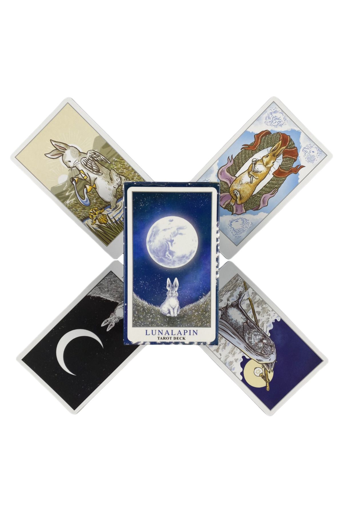 Choice-Tt192 Lunalapin Tarot Cards A 83 Rabbit Deck Oracle English Visions Divination Edition Borad Playing 1
