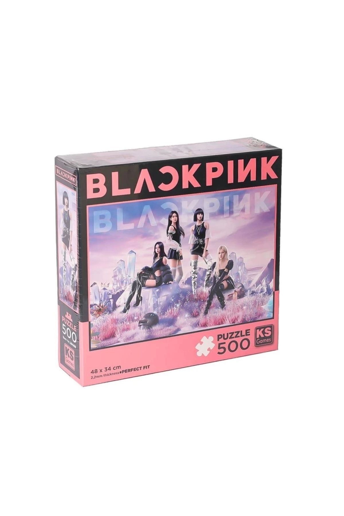 Basic Fun Çocuk 20069 Black Pink 500 Parça Puzzle