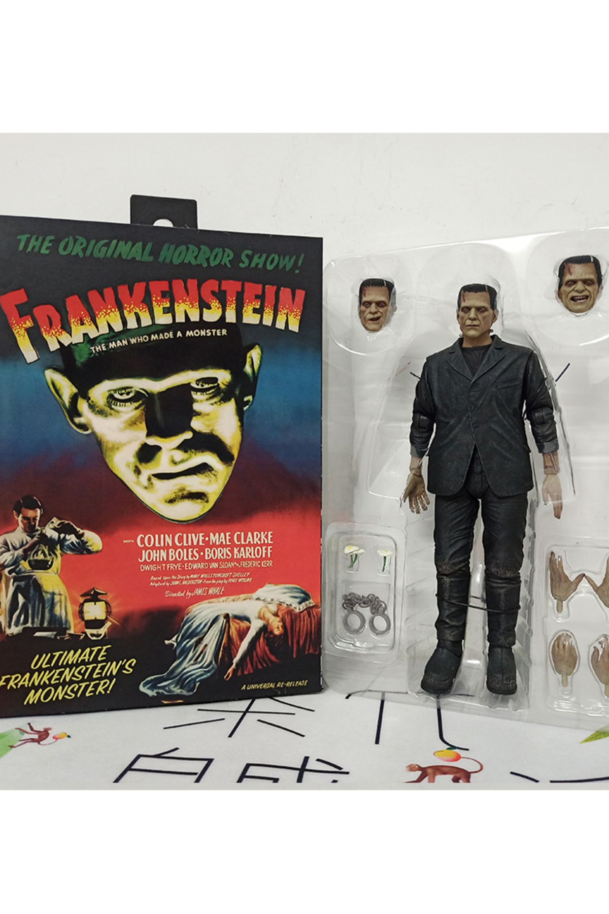 Choice-With Box Neca Frankenstein Action Figure Mary Shelley's Film 1931 Movie Collection Model Toy Doll Bi 7