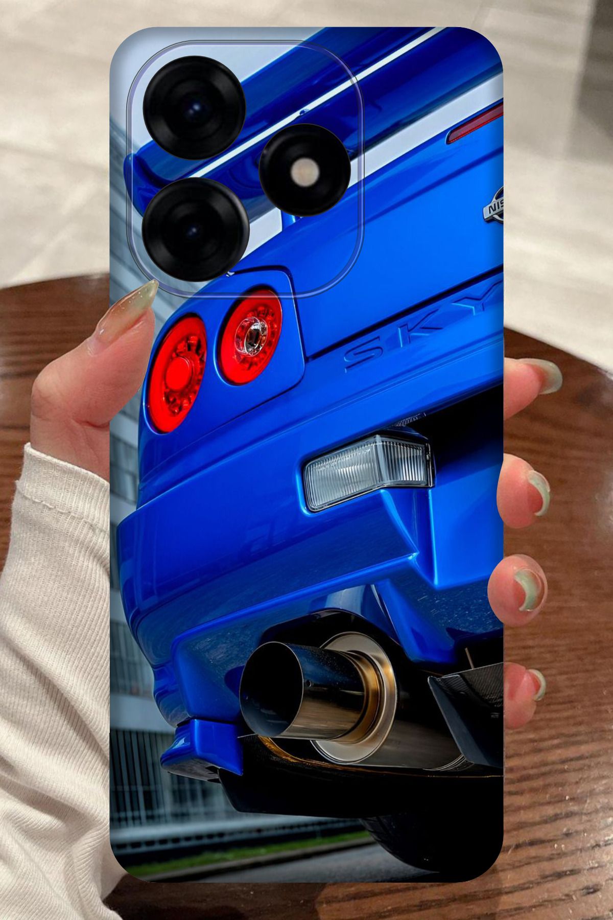 realme C63 Uyumlu Nissan GTR Desenli Kamera Korumalı HD Baskılı Silikon Kılıf