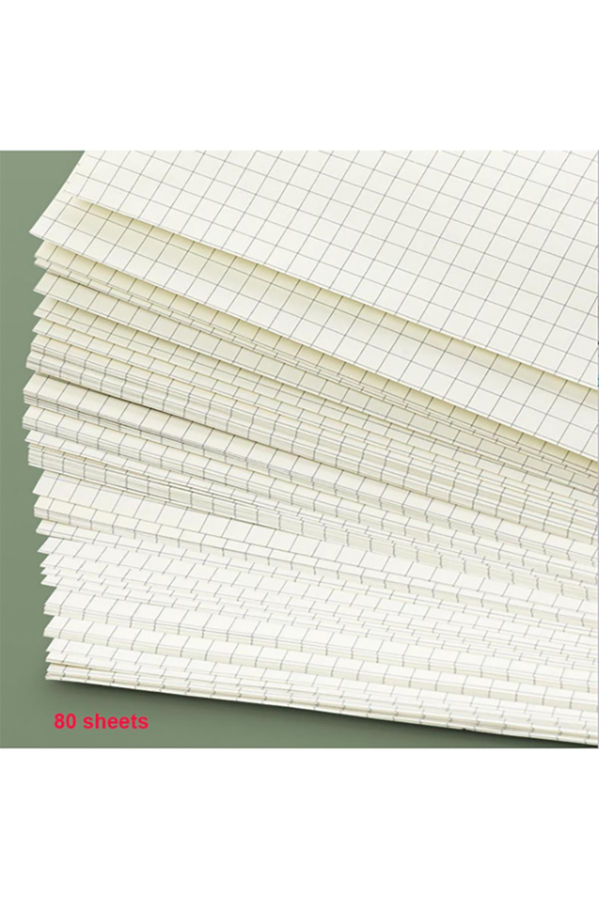 Choice-B5 A5/B5/A4 Coil Notebook Grids Upward Flipping Notepad 80 Sheets Hard Cover Sketchbook School Offic 5
