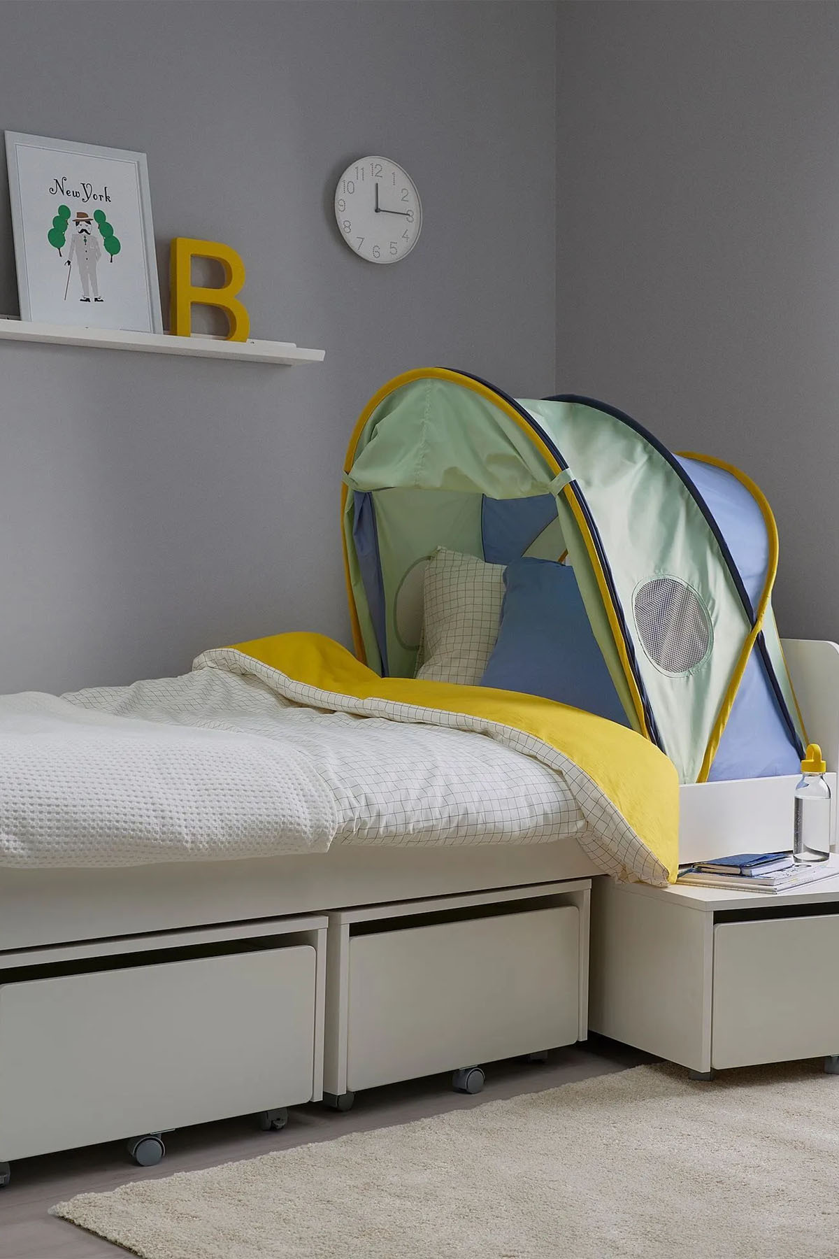 Binbirreyon Çocuk Yatak Tentesi Yatak Oyun Çadırı Körüklü Ayarlanabilir 70-90x139cm PC427 fotoğrafı 4 (önizleme)