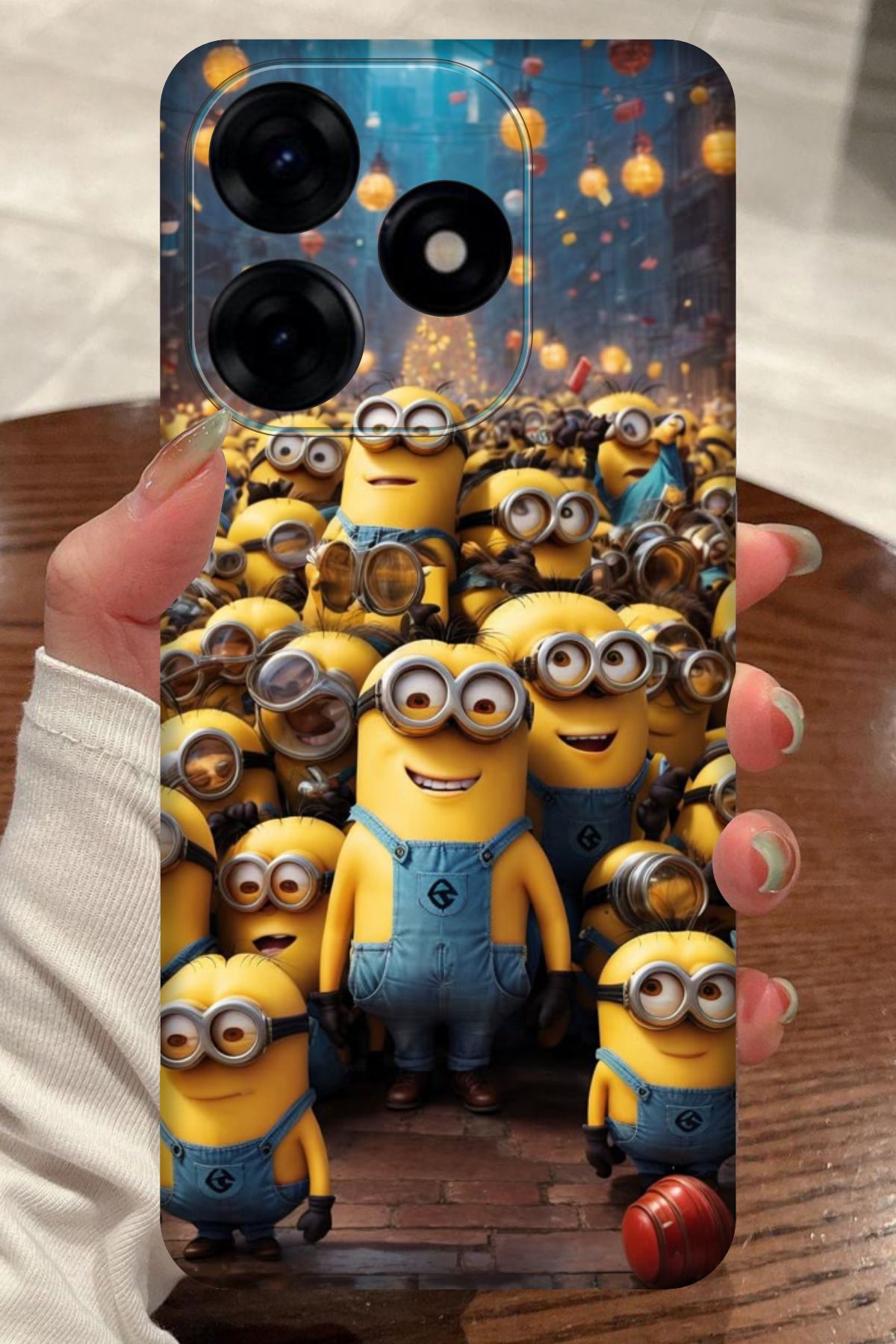 realme C63 Uyumlu Minions Desenli Kamera Korumalı HD Baskılı Silikon Kılıf