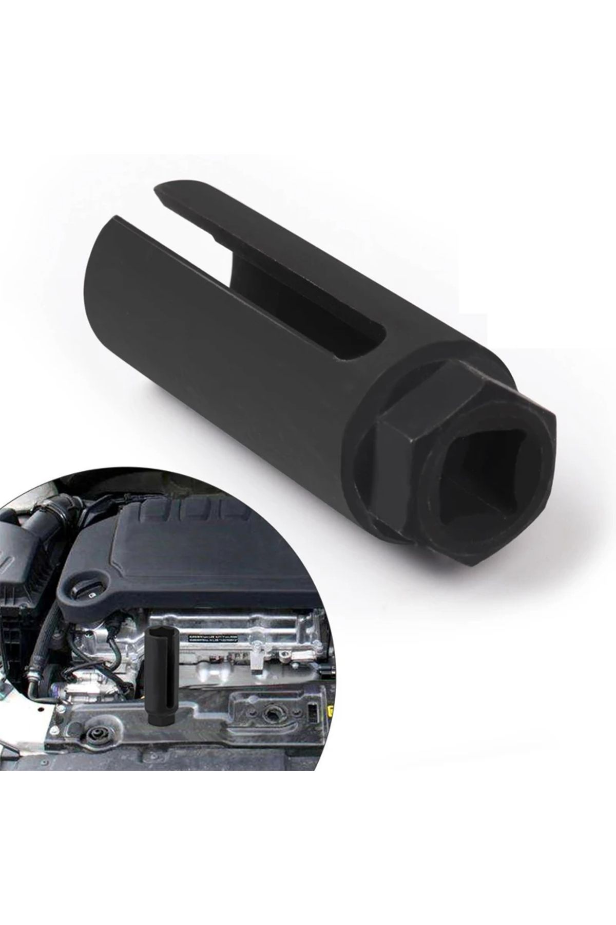 Choice-Universal Black O2 Oxygen Sensor Socket Tool 1/2" Square Drive Removal European-style Cxygen Sens... 3