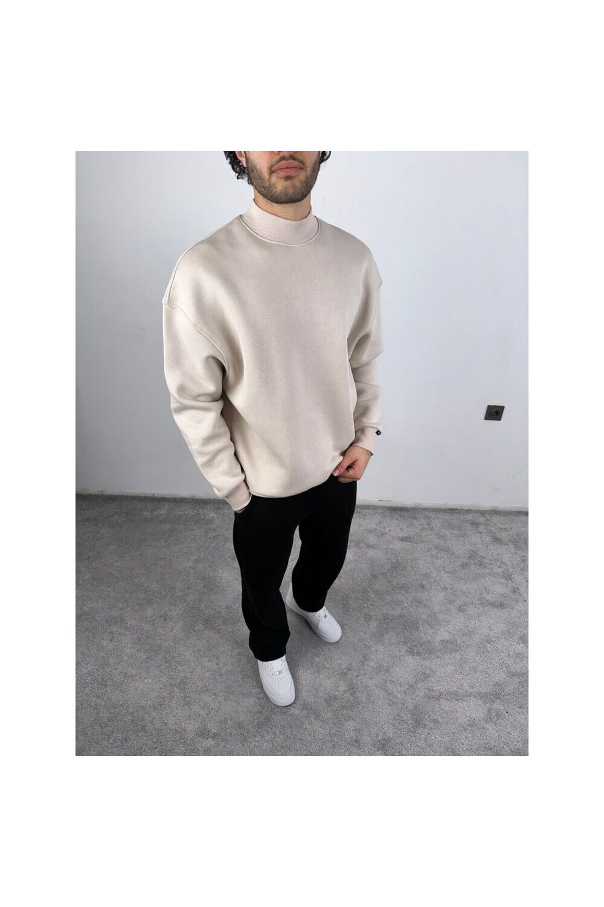 MODA Dik Yaka Oversize Sweatshirt