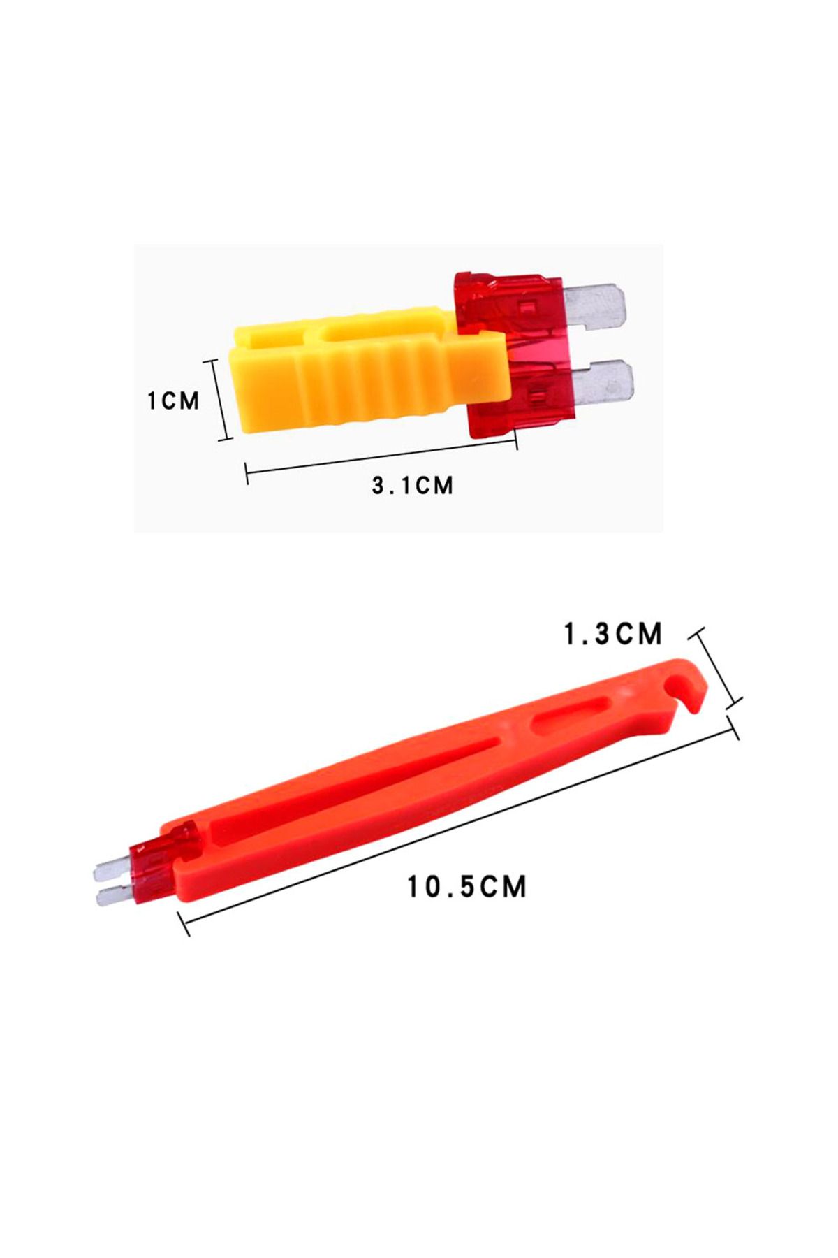 Choice-1pc Yellow 1pc Red 2pcs/set Fuse Puller Car Automobile Fuse Clips Tools Extractor Removal Security T 3