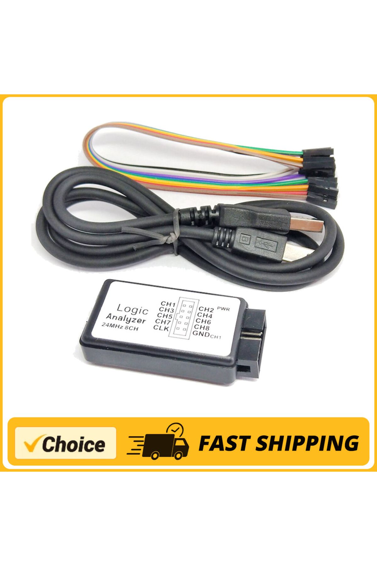 meterk-محلل منطق USB 24M 8CH متحكم صغير ARM FPGA أداة تصحيح 8 قنوات يمكن جمعها في نفس ... 1