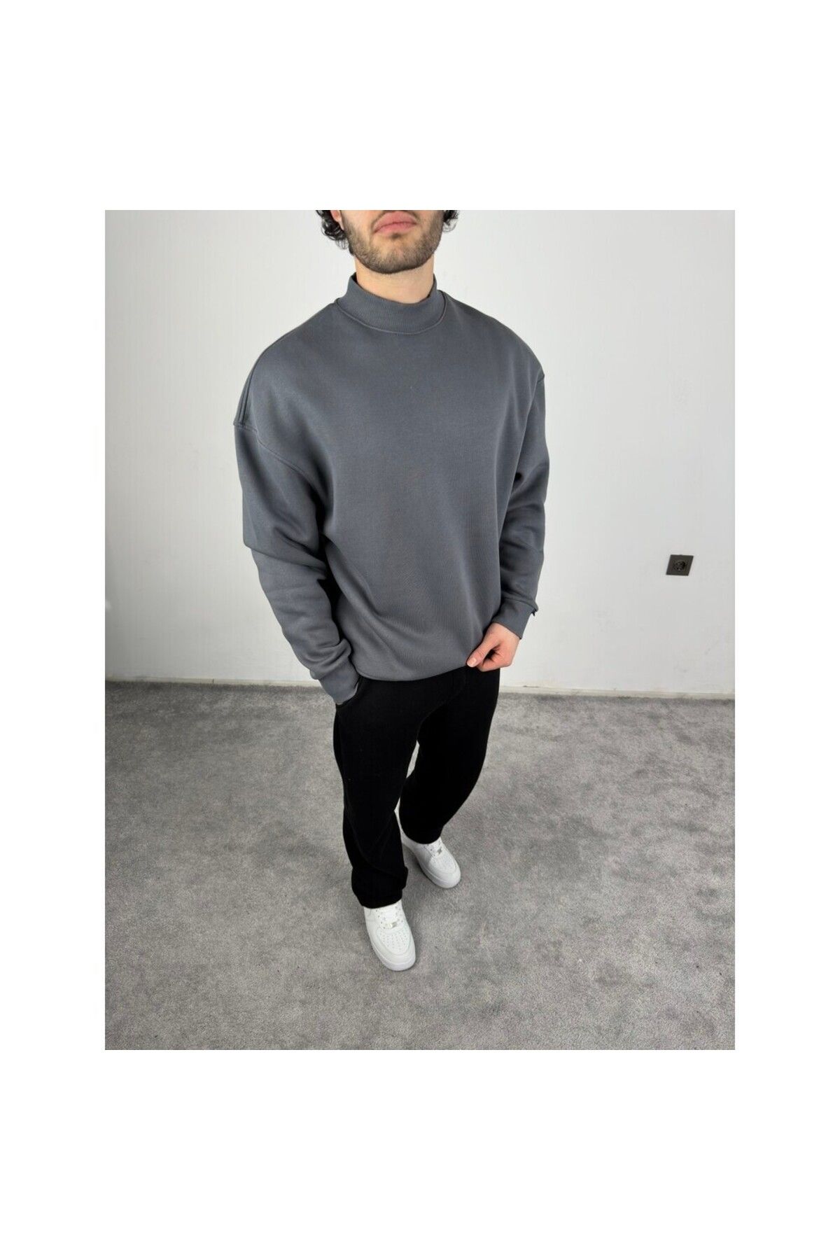 MODA Dik Yaka Oversize Sweatshirt