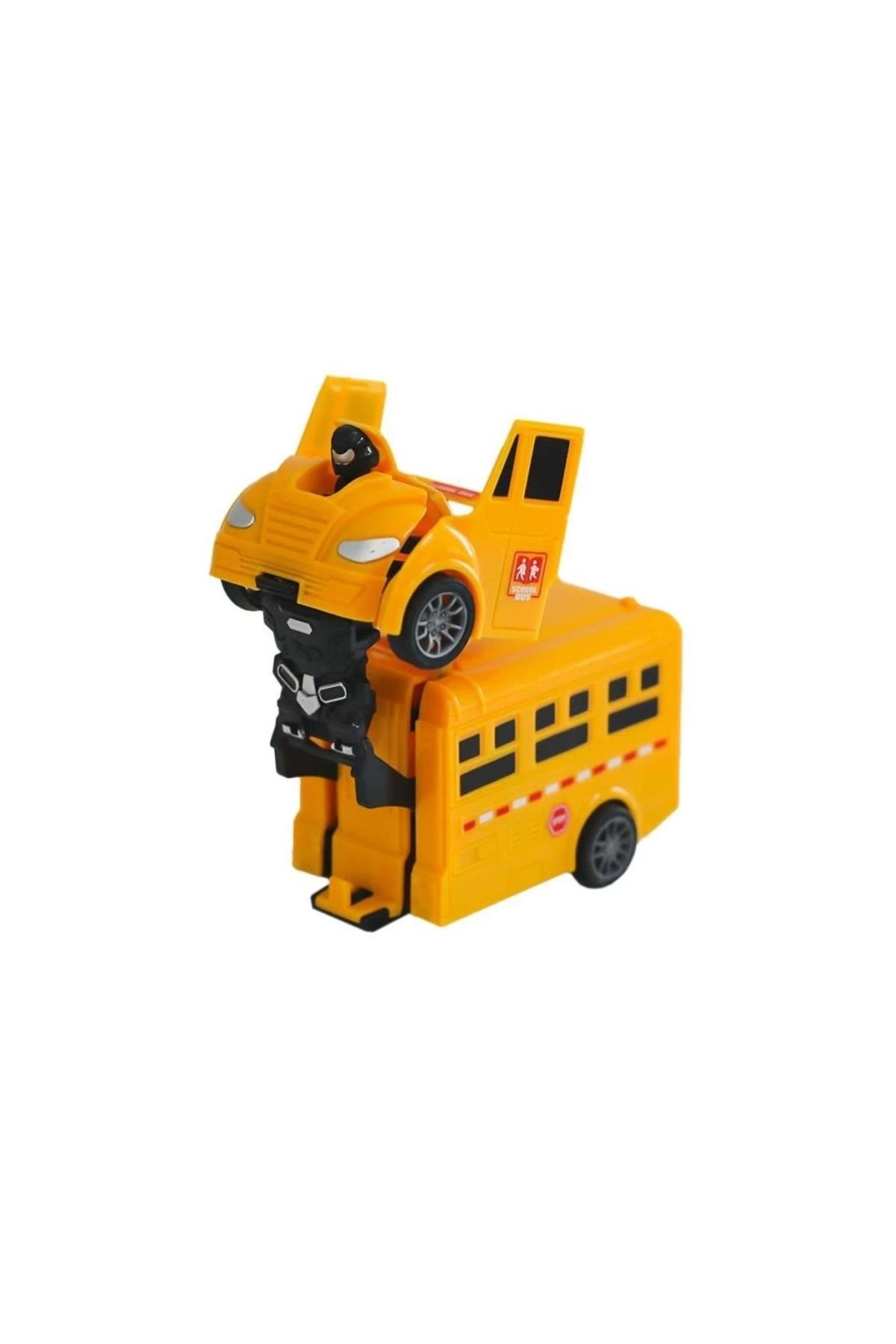 KdrElektronik-Jkl-838 Model Children's Robot Bus - Canem Toy 4