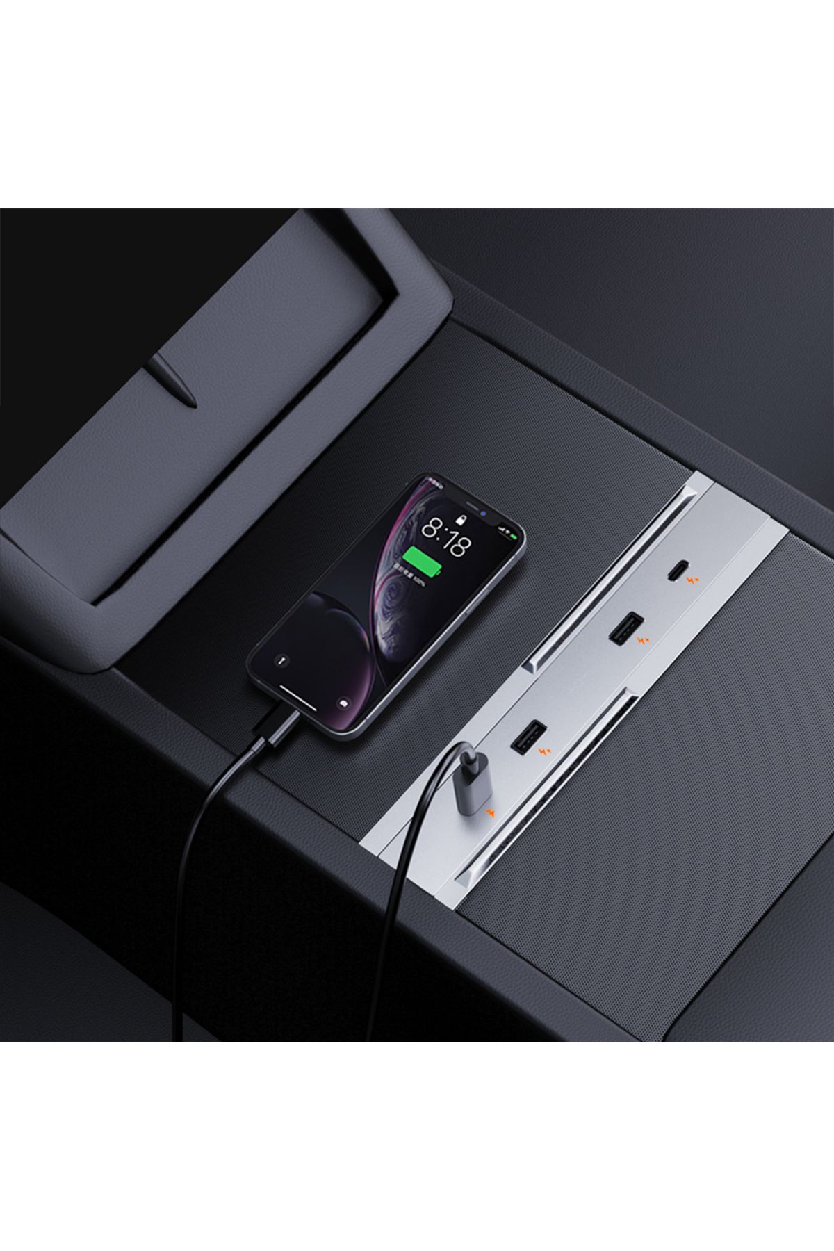 Choice-Highland Usb Hub For Tesla New Model Y 2025 Launch Juniper Central Control Fast Charging Tpye-c Usb 3