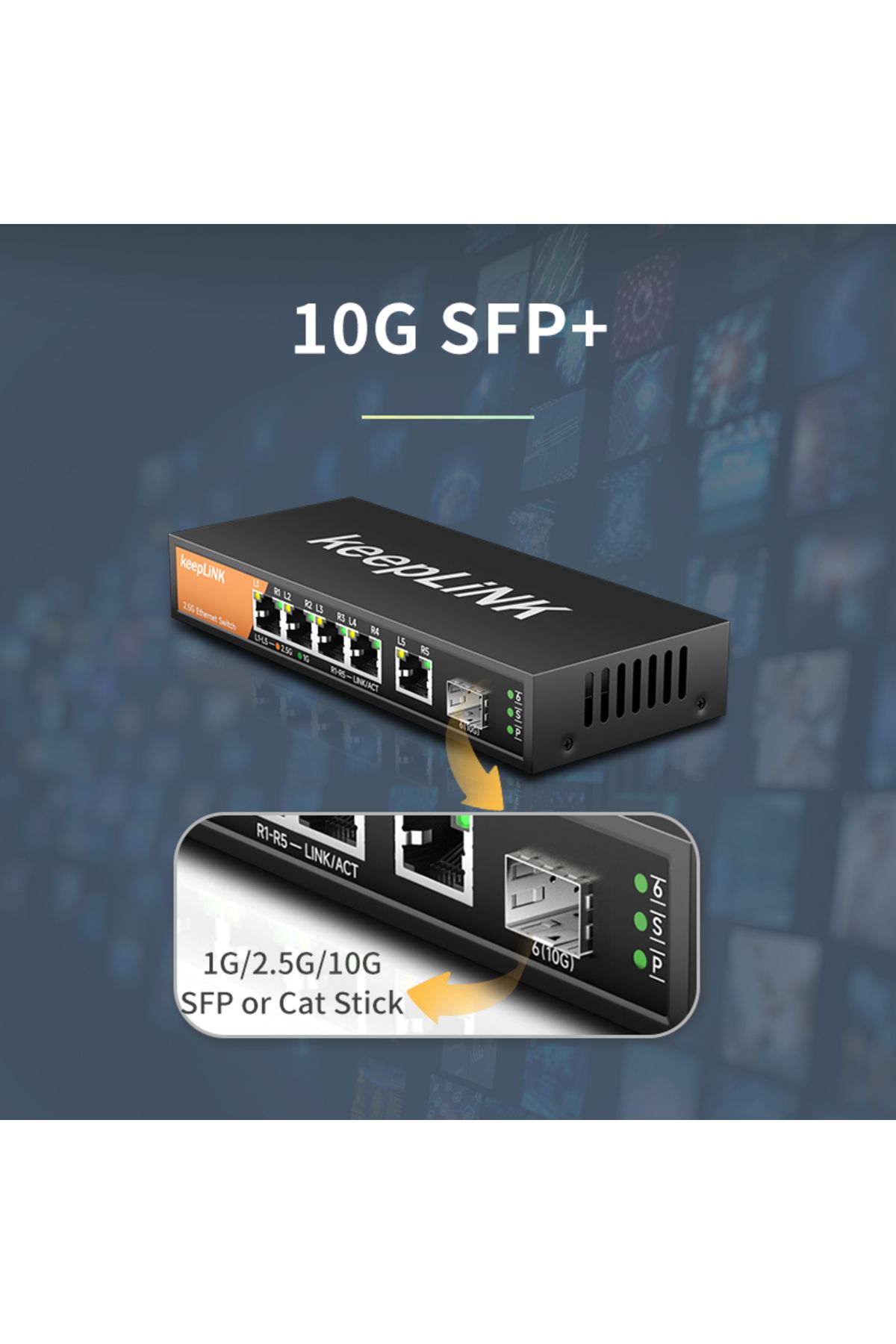 Choice-Switch With Eu Plug 5-port Multi-gigabit 2.5gbps Unmanaged Plug And Play Network Ethernet 2.5g Swit 5