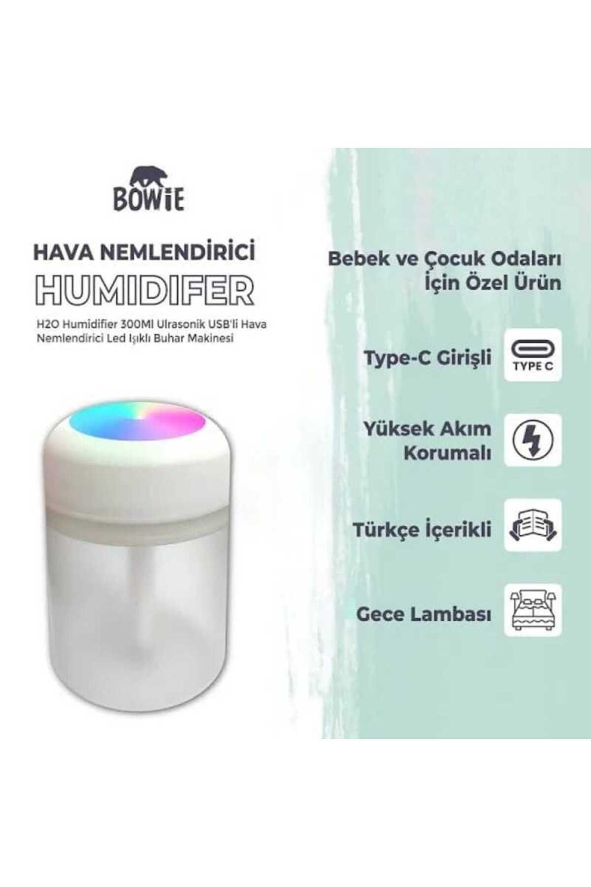 Yıldırım BOWİE Hava Nemlendirici Buhar Makinası 300ml