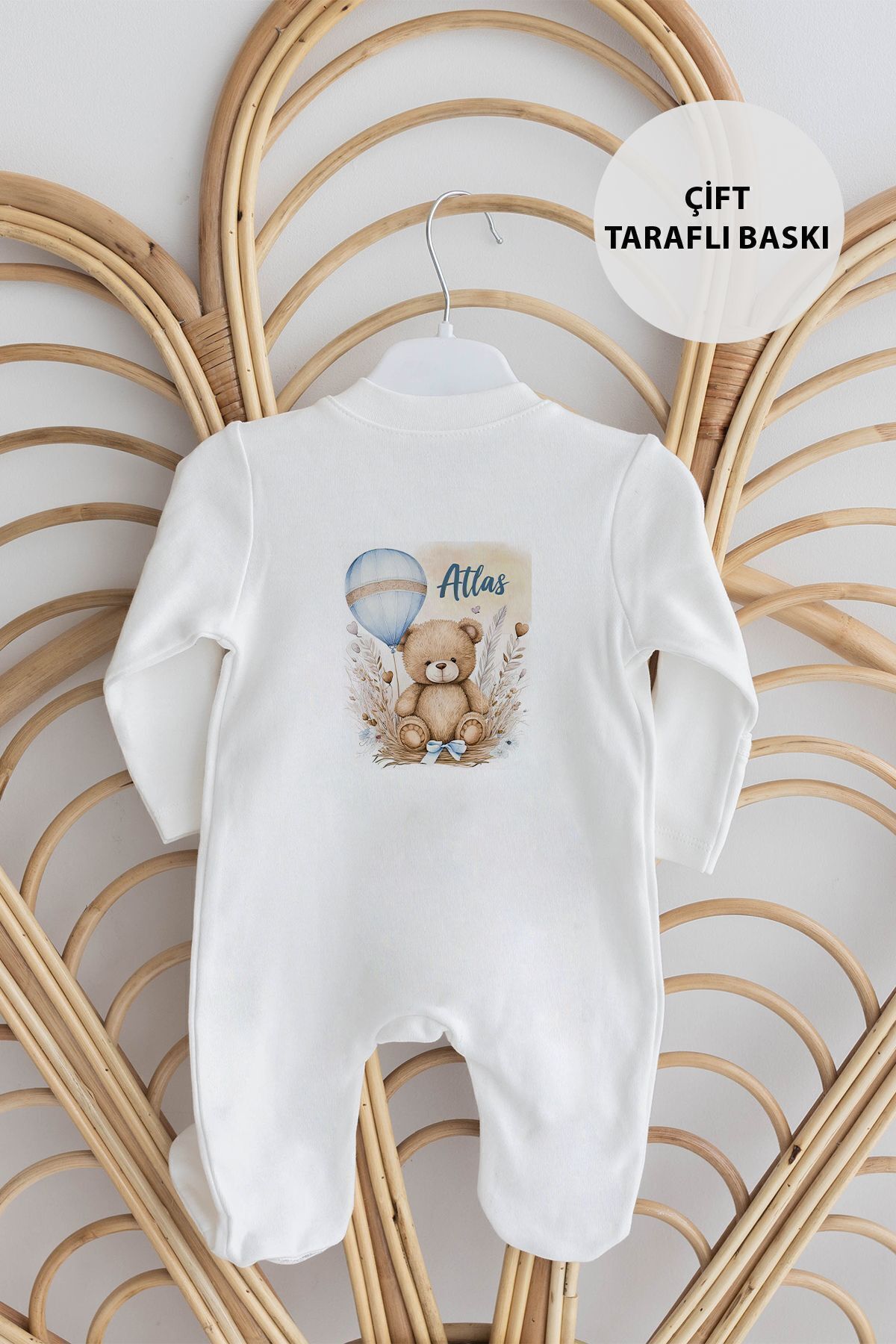 Lilabio %100 Organik İsme Özel İsimli 10lu Hastane Çıkışı Ayıcık fotoğrafı 4 (önizleme)