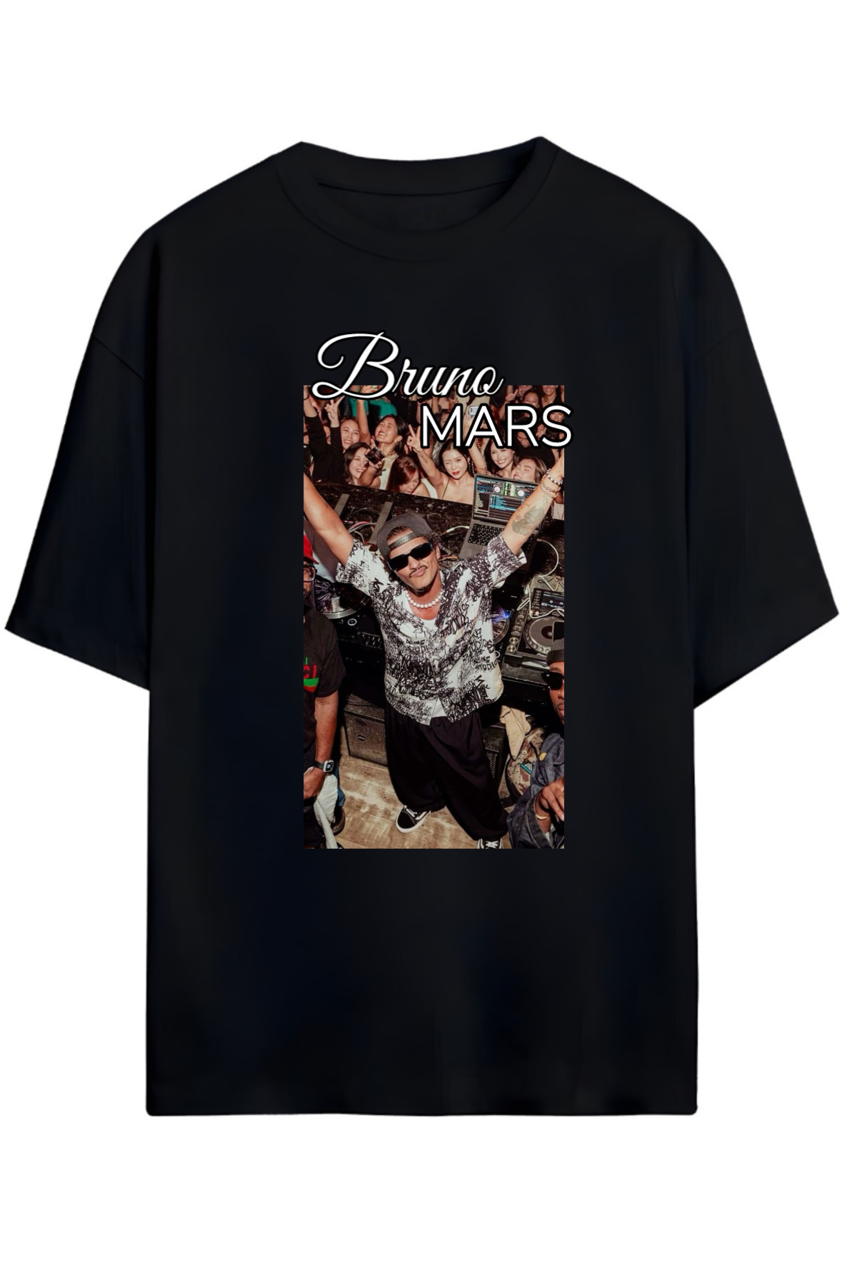 MAGORS BRUNO MARS TASARIMLI UNISEX YENİ SEZON OVERSIZE PAMUKLU T