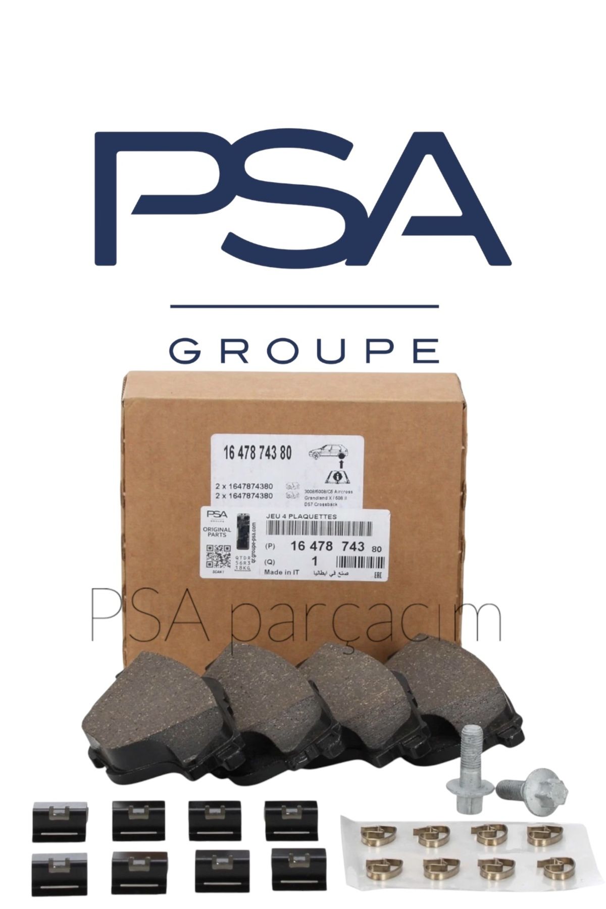 PSA Peugeot 5008 2018-2021 1.6 THP Arka Fren Balata Takımı Orijinal 1647874380