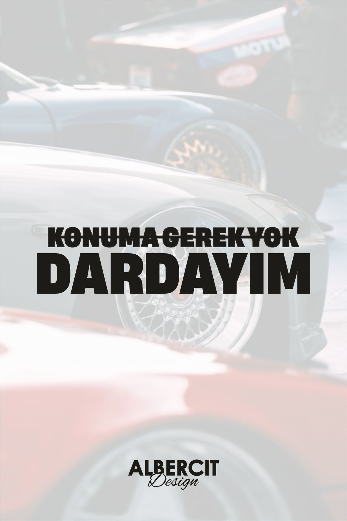 ZarDünya Konuma Gerek Yok Dardayım JDM Araba-Motosiklet Cam Etiket Sticker 24x6cm