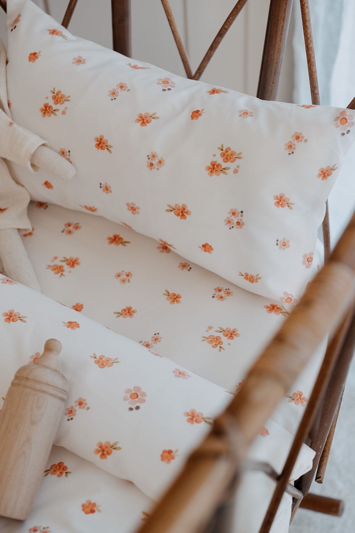 TBA COLLECTION Park Yatak Nevresim Takımı (80X110) | Peachy Flowers fotoğrafı 3 (önizleme)