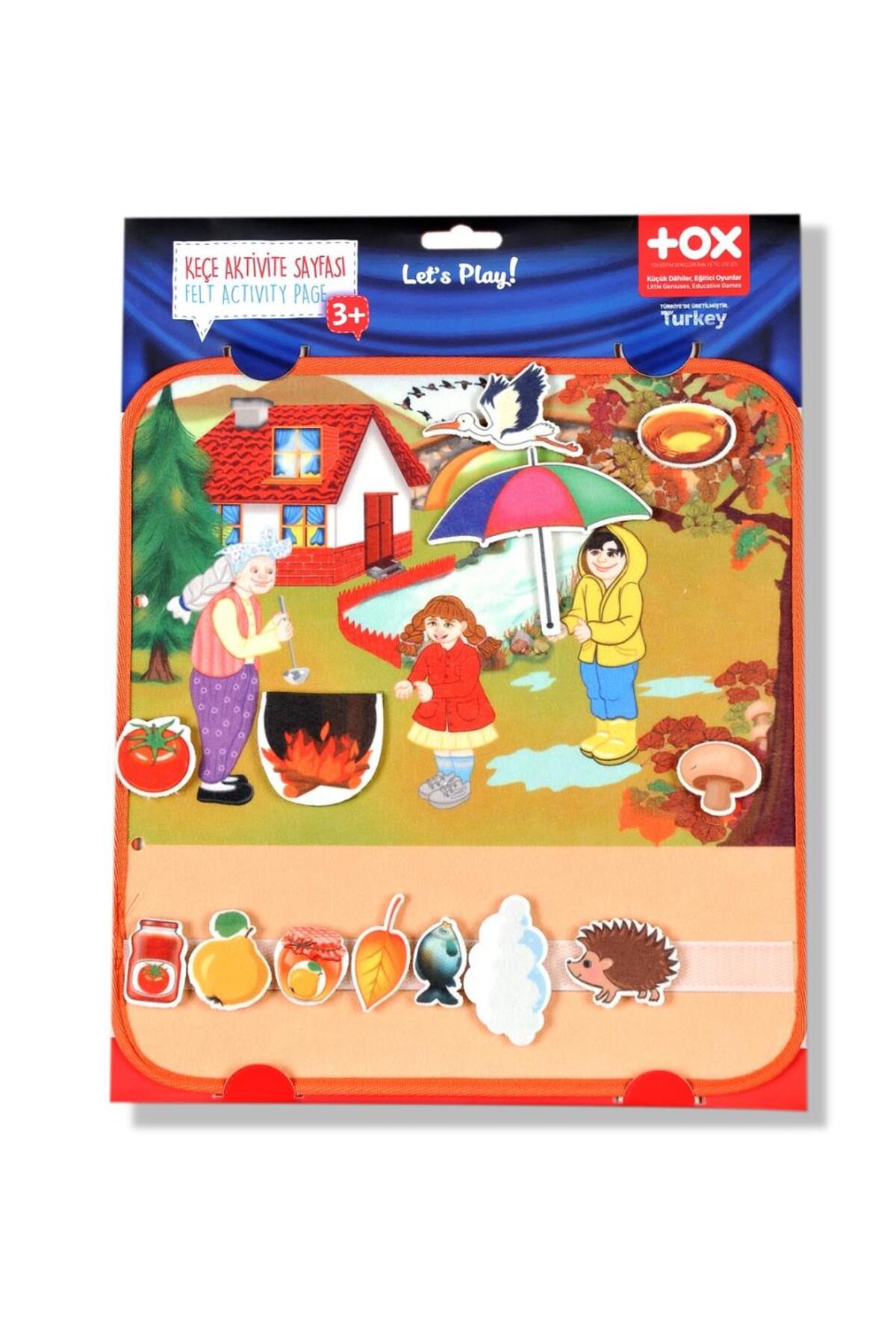 (پاییز) برگه فعالیت نمدی با چسب نواری - فعالیت کودکان، اسباببازی آموزشی