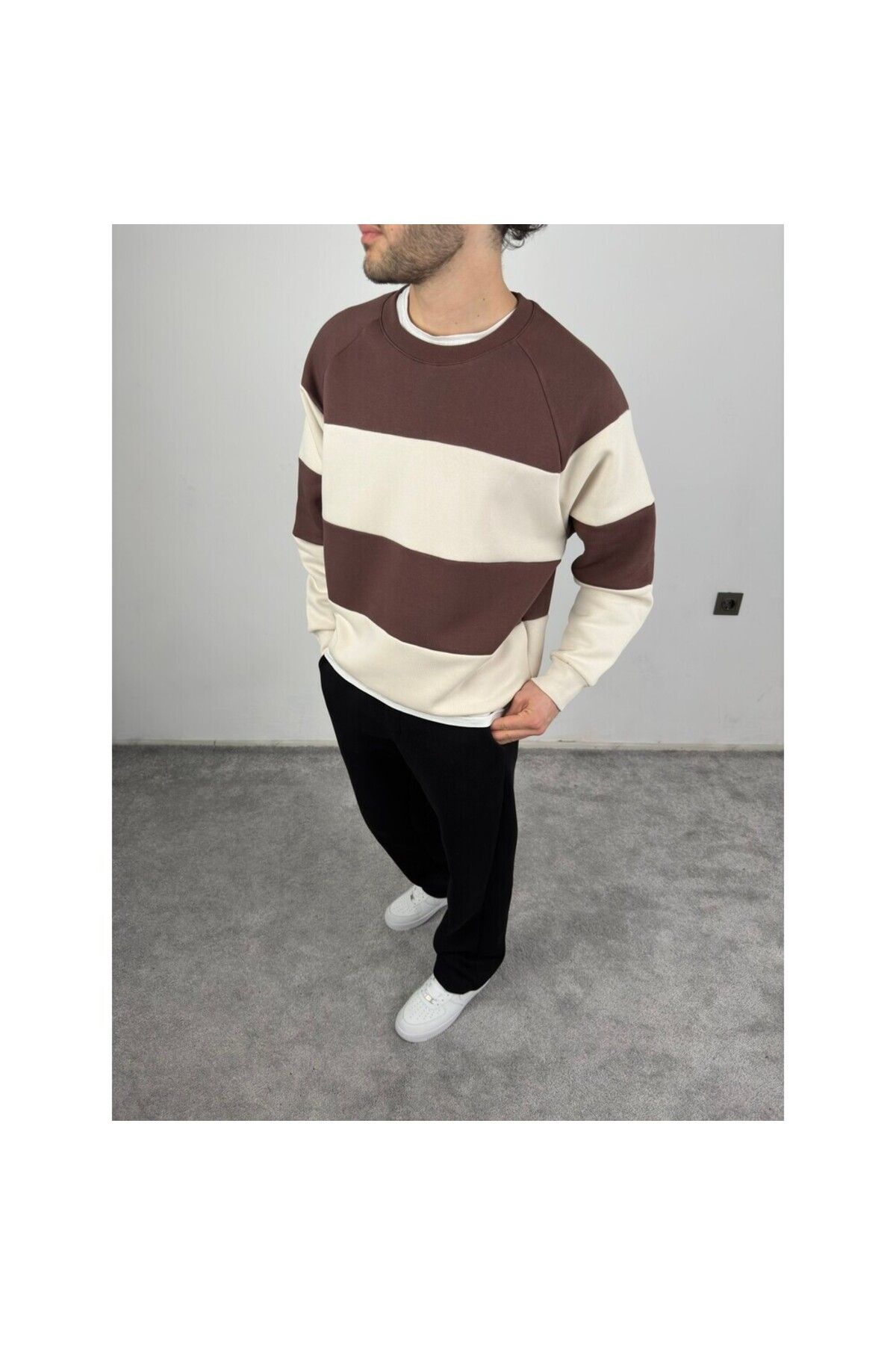 MODA Parçalı oversize sweatshirt