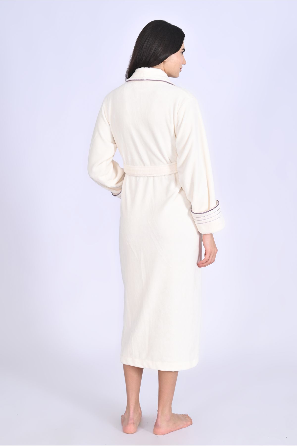 Nuşa-Şalyaka Embroidered Bamboo Cotton Bathrobe 5