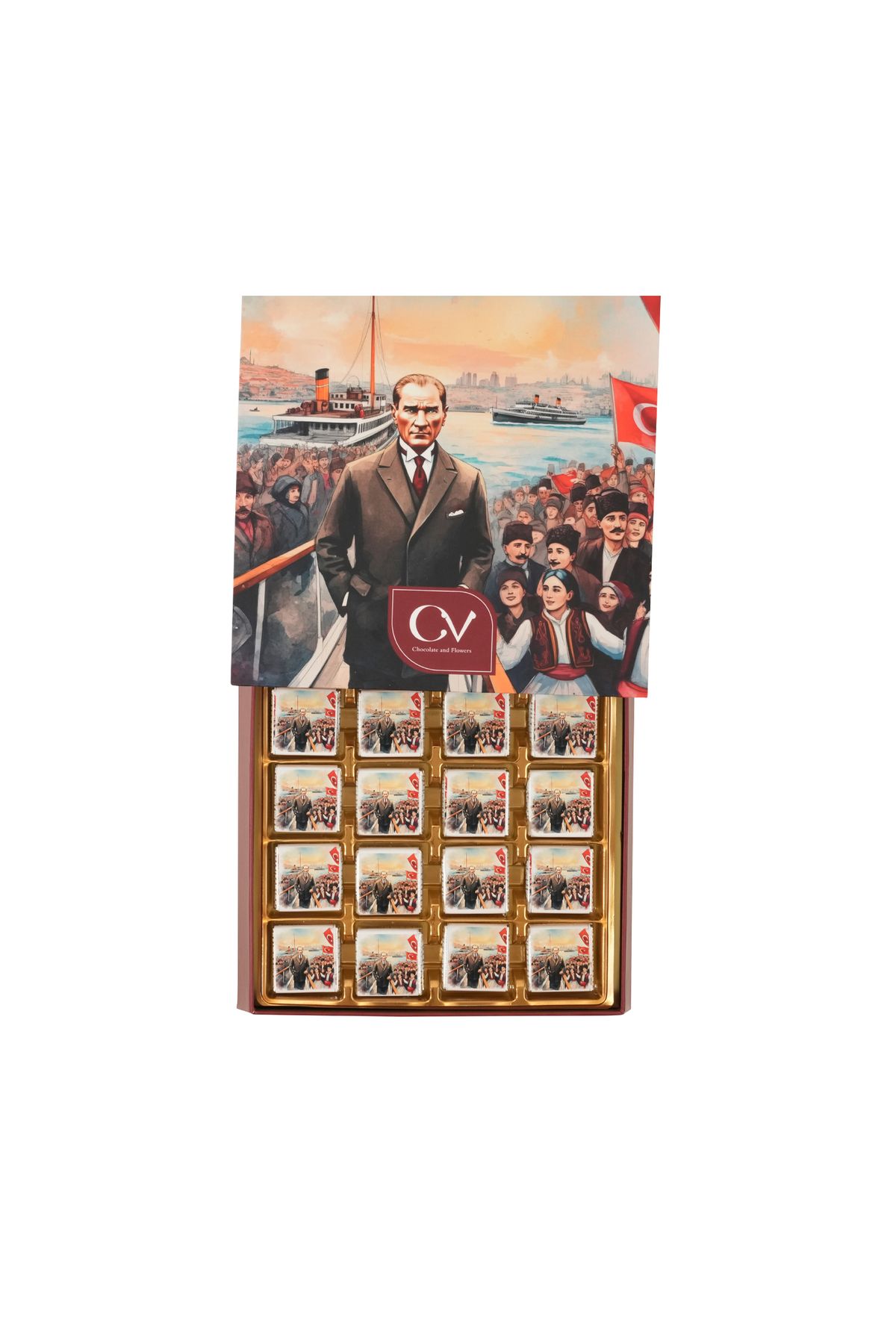 Şekerci Osman Atatürk Hediyelik Çikolata-Madlen Çikolata