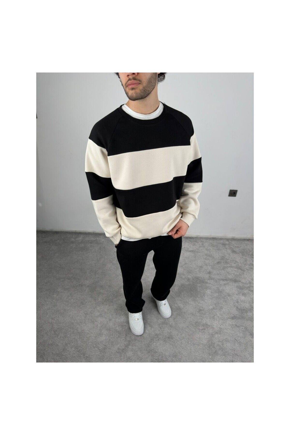 MODA Parçalı oversize sweatshirt