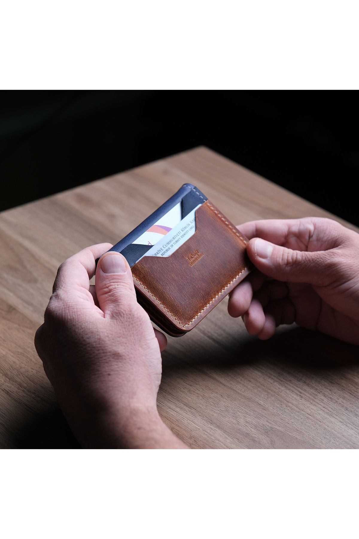 کیف پول مردانه و زنانه چرمی BIFOLD شخصی V2 MINI ممتاز دست ساز shop