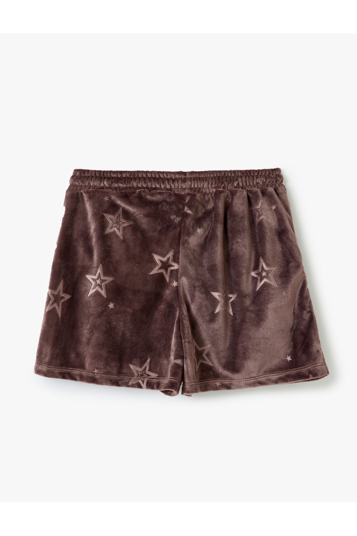Koton-Star Pattern Velvet Pajama Bottom - with Pockets and Waist Tie 2