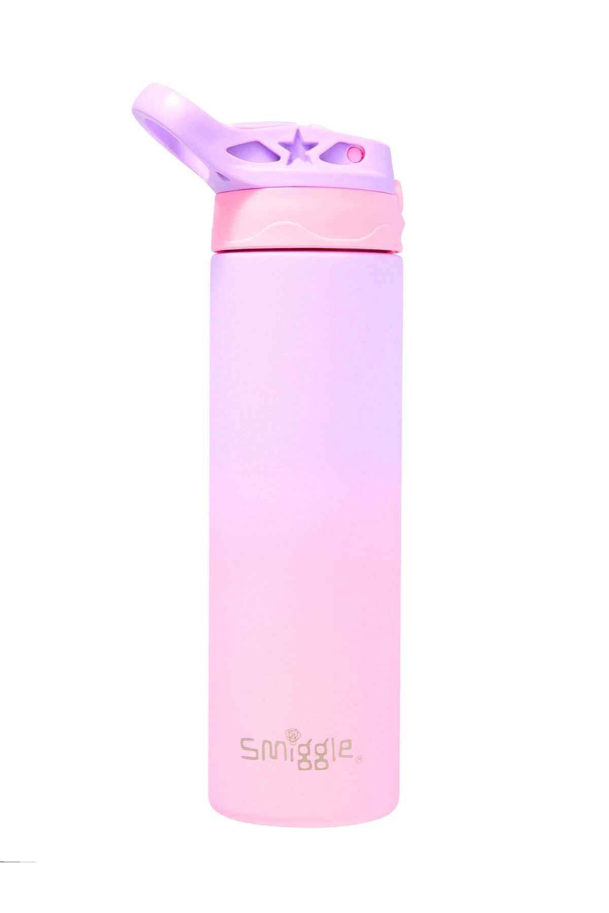 SMIGGLE ÖZEL BOYA DOKULU ÇİFT ÇEPERLİ BPA İÇERMEYEN PASLANMAZ ÇELİK SULUK MATARA 520 ML