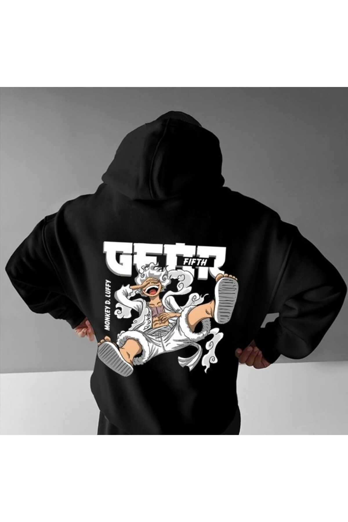 BUY CENTER Anime Baskılı Oversize Sweatshirt Hoodie