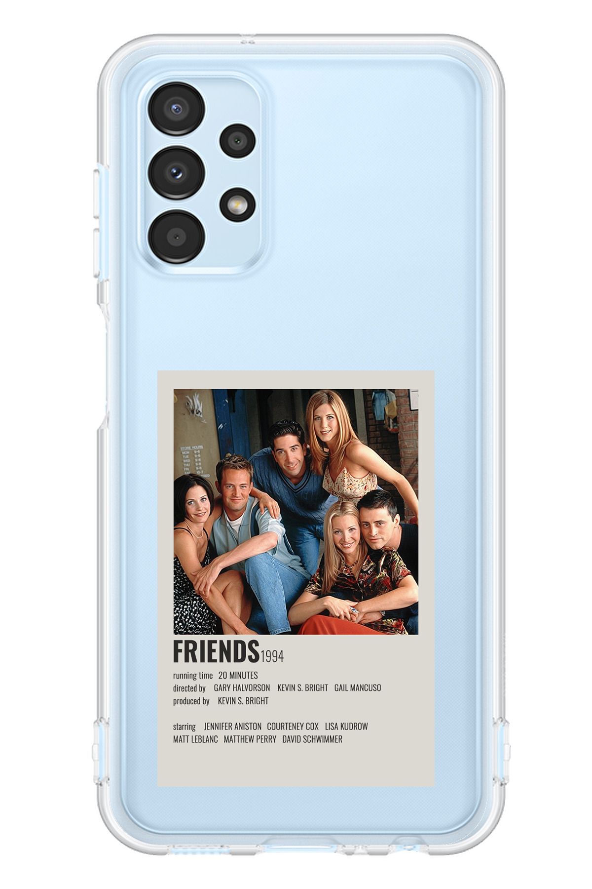 TechTree SAMSUNG Galaxy A13 Uyumlu Friends Mini Poster Tasarımlı Şeffaf Silikon Kılıf