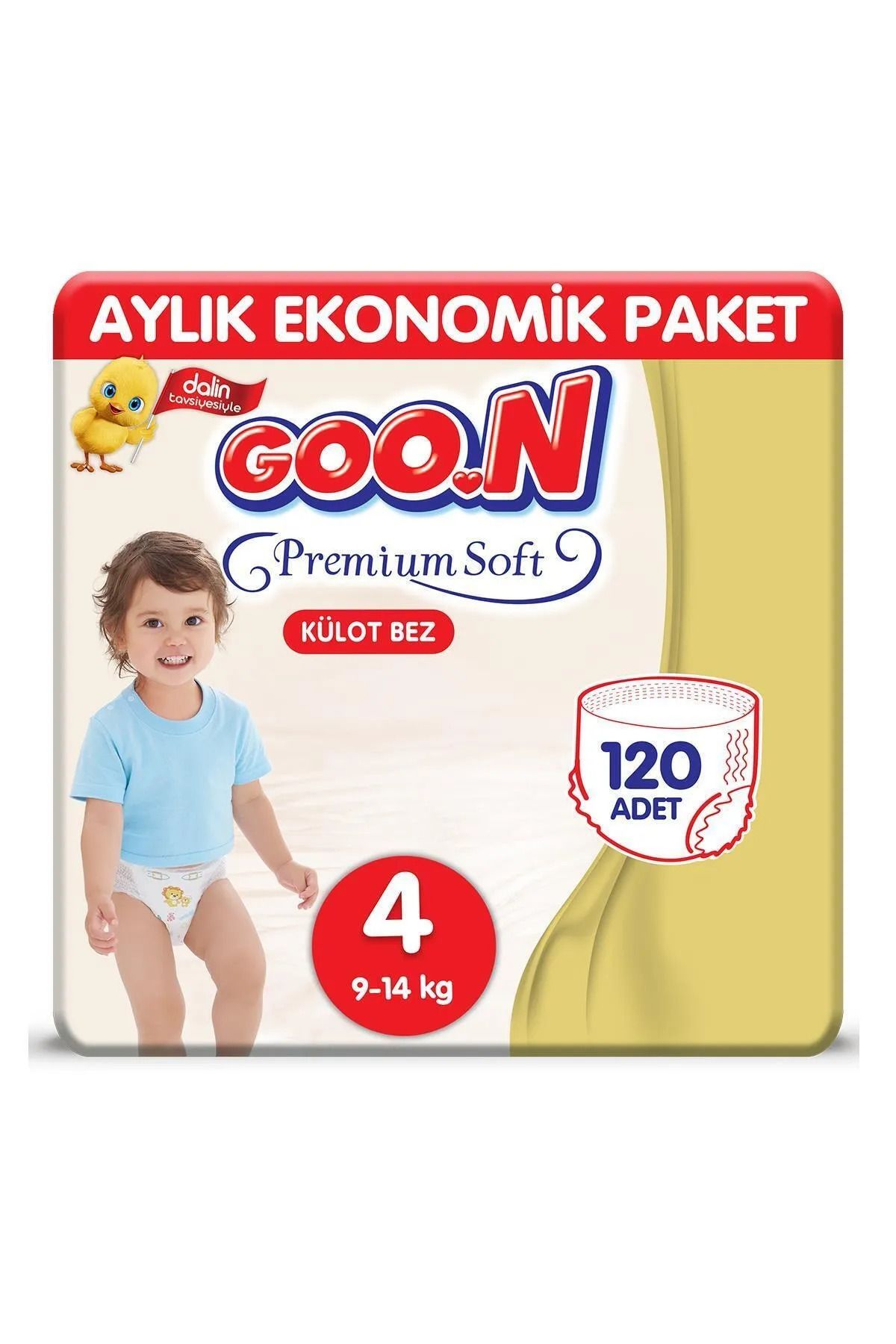 Goon Premium Kulot Ikız 4 (120 adet 9-14 kg)