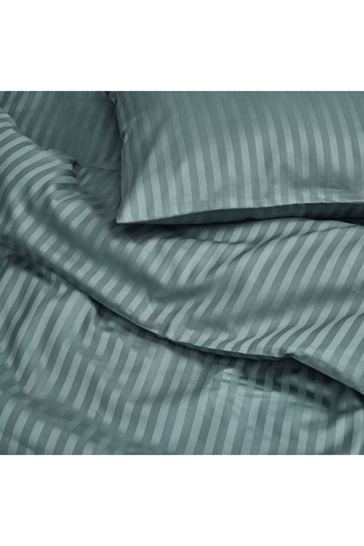 IKEA-240X220/50X60 cm Blue-Green Double Duvet Cover Set - Nattjasmin 3