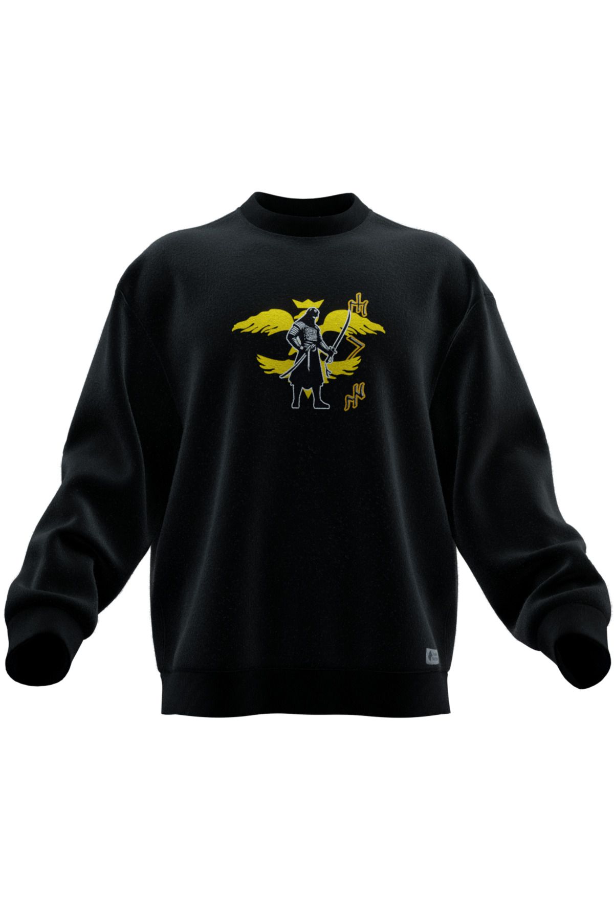 TURAN TACTICS Hun Tasarımlı Rahat Kalıp Unisex Sweatshirt