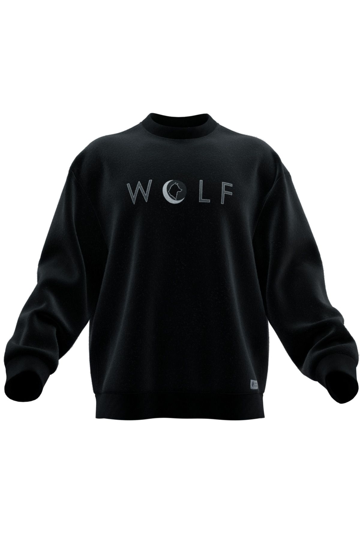 TURAN TACTICS Wolf Yazılı Rahat Kalıp Unisex Sweatshirt