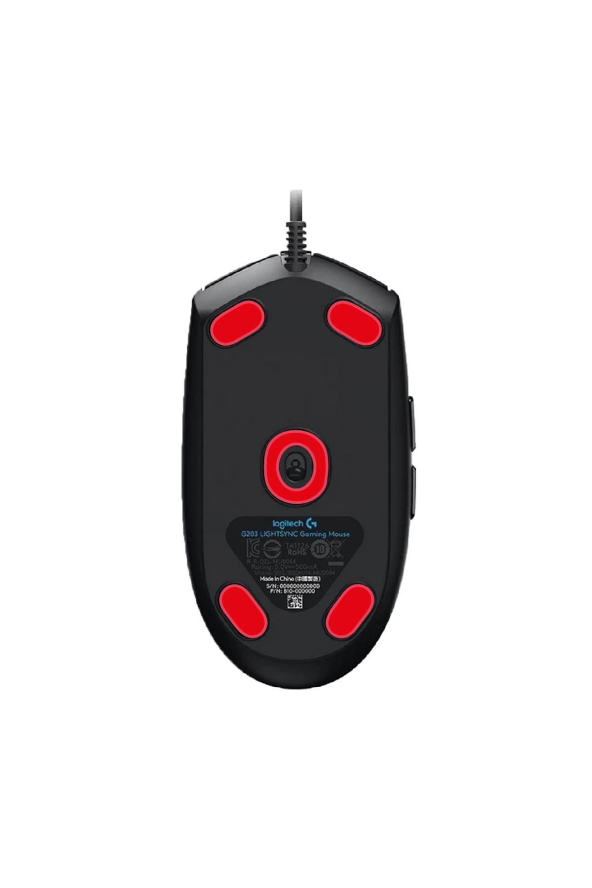 Beast eSpor (Logi) G203 - G102 Mouse Skate (Red Edition) %100 PTFE