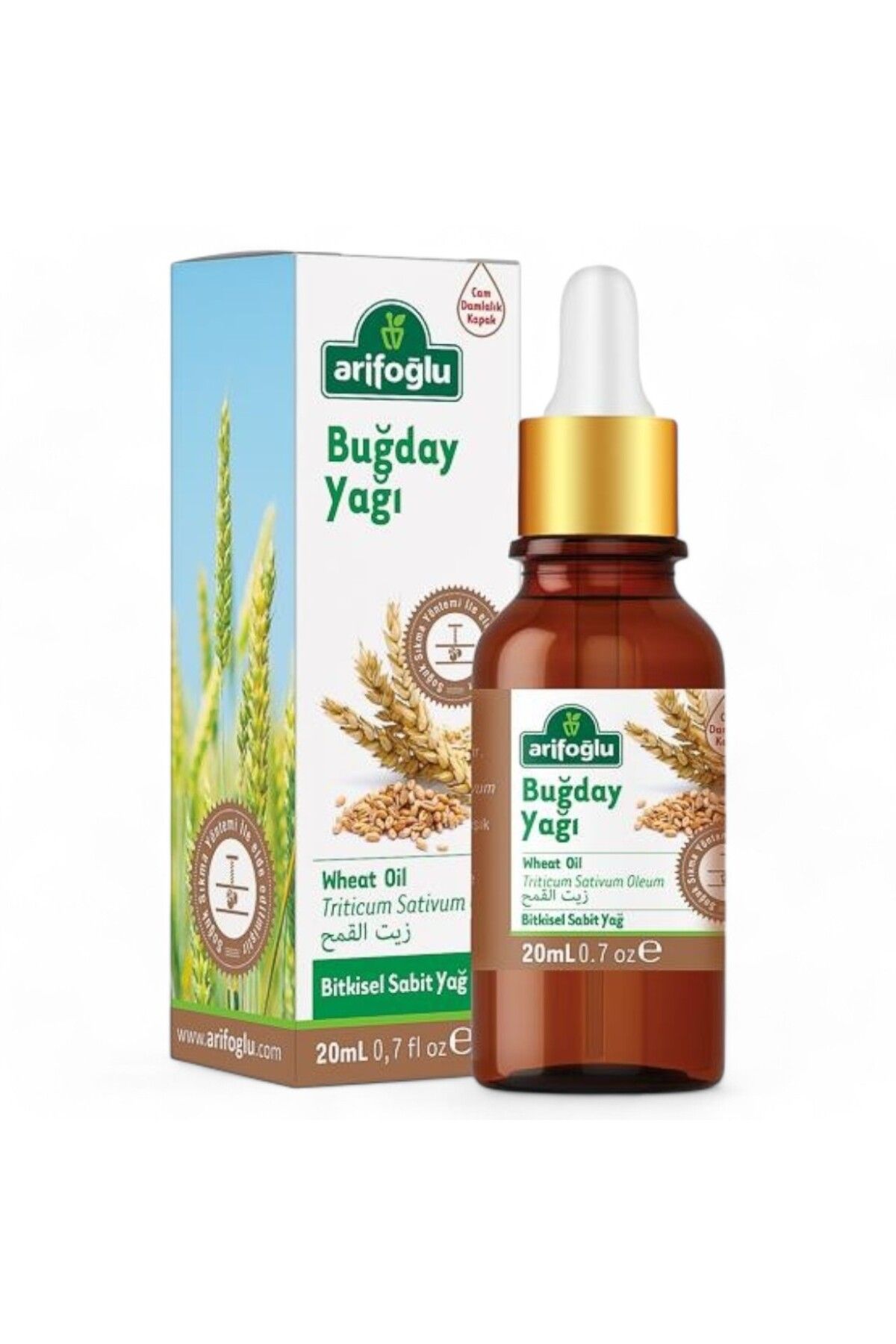 EMENUNU Buğday Yağı 20ml %100 Doğal Soğuk Sıkım