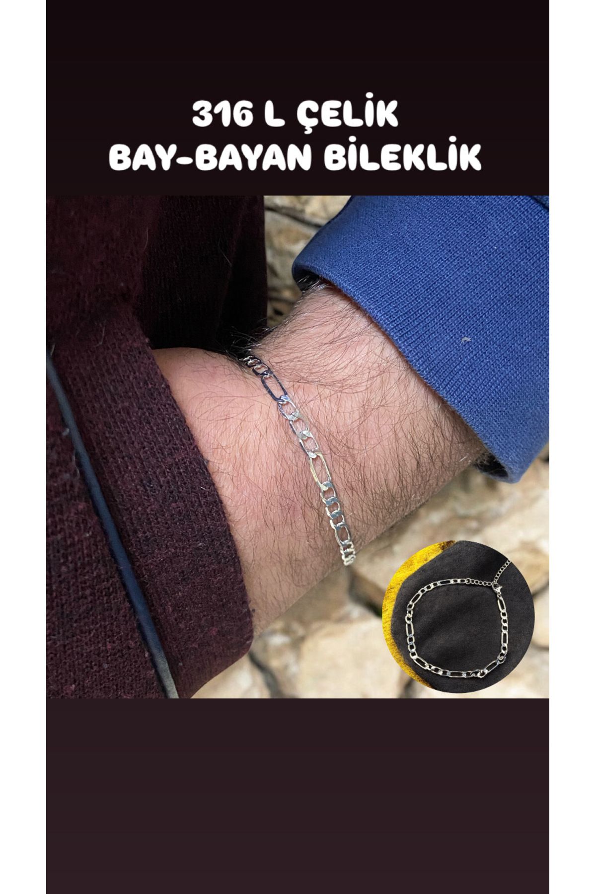 Kt BAY 316L ÇELİK BİLEKLİK