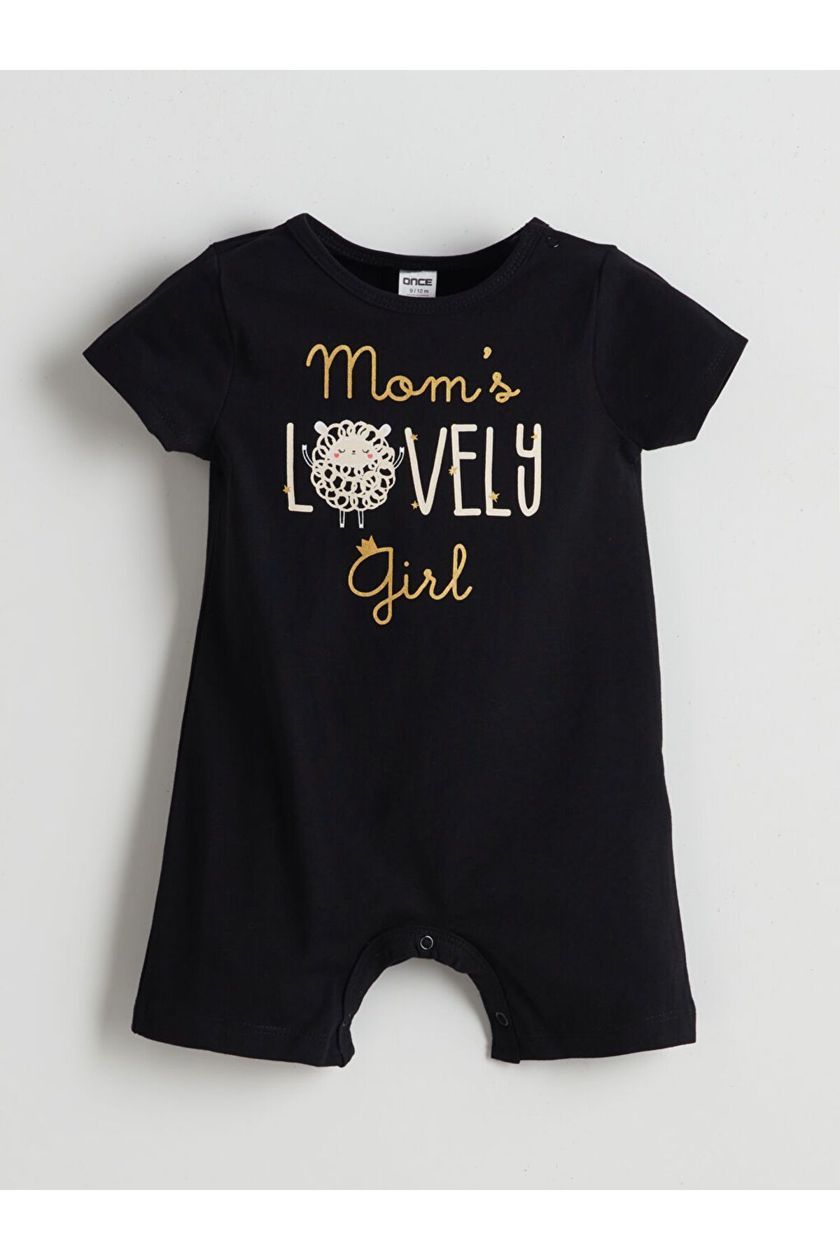 LC Waikiki Yeni Sezon Bisiklet Yaka Baskili Kiz Bebek Tulum - S5L668Z1