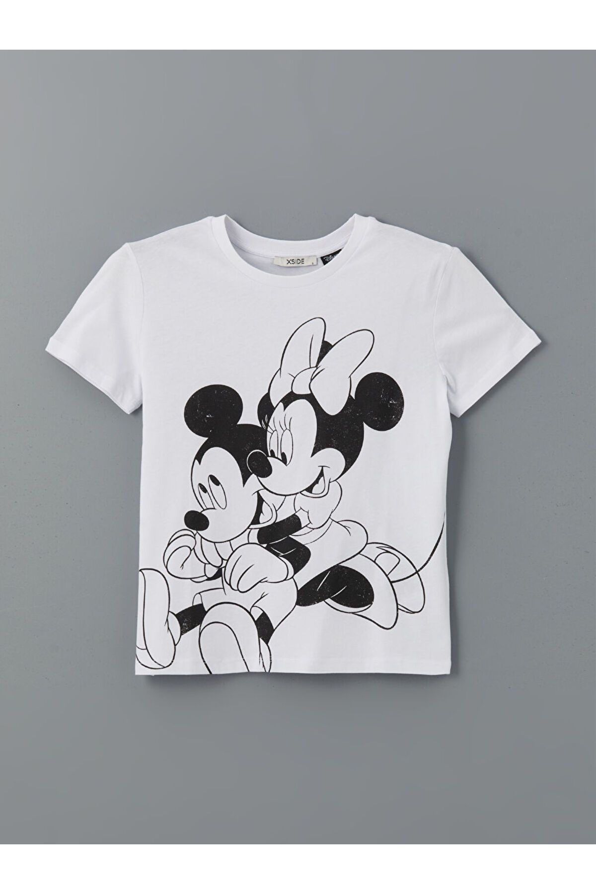 LC Waikiki Yeni Sezon Mickey ve Minnie Mouse Baskili Kadin Tisort - S5GV90Z8