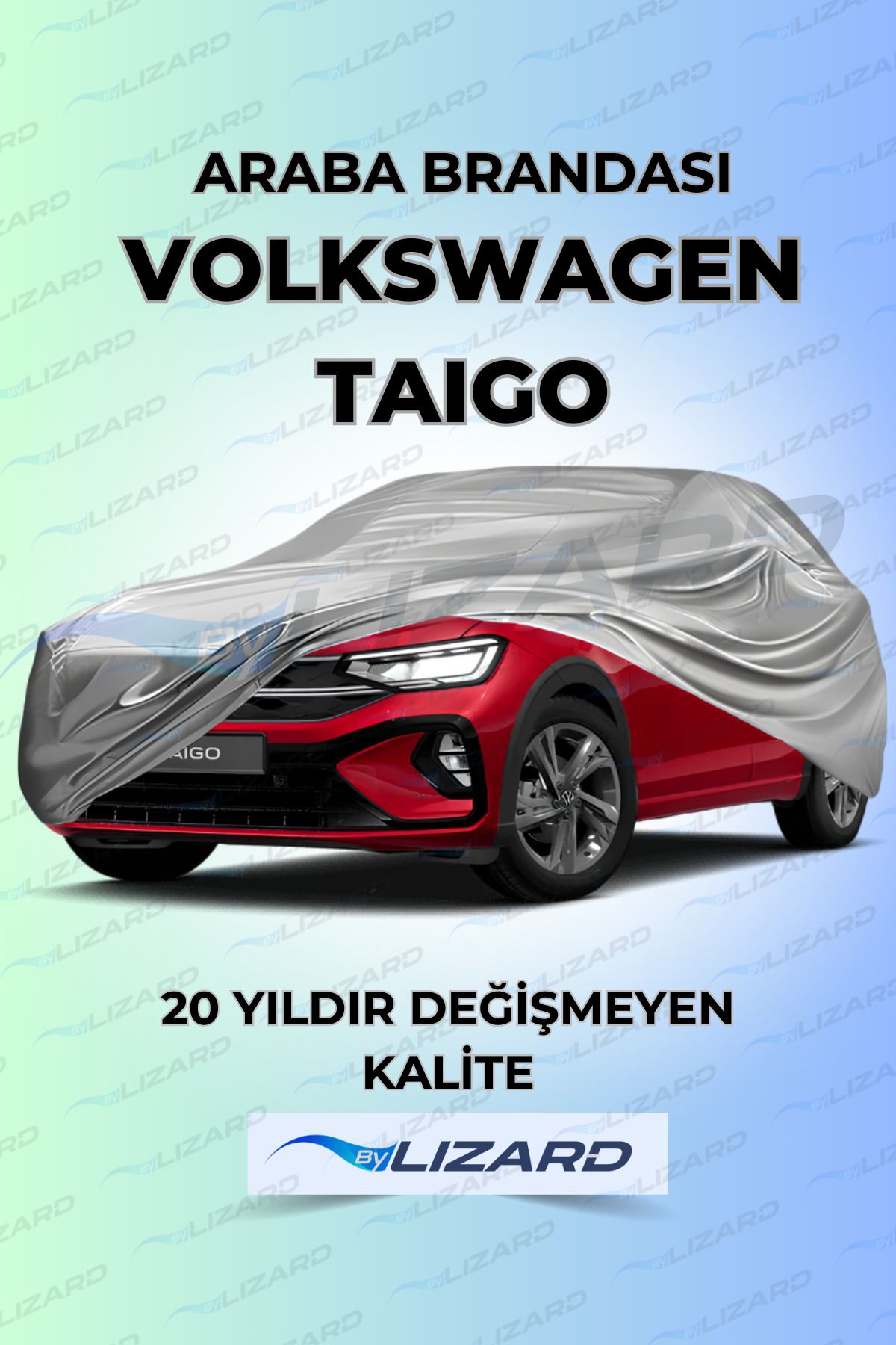 ByLizard Volkswagen Taigo Uyumlu Lüks Araba Brandası Miflonlu Branda Oto Çadır Örtü