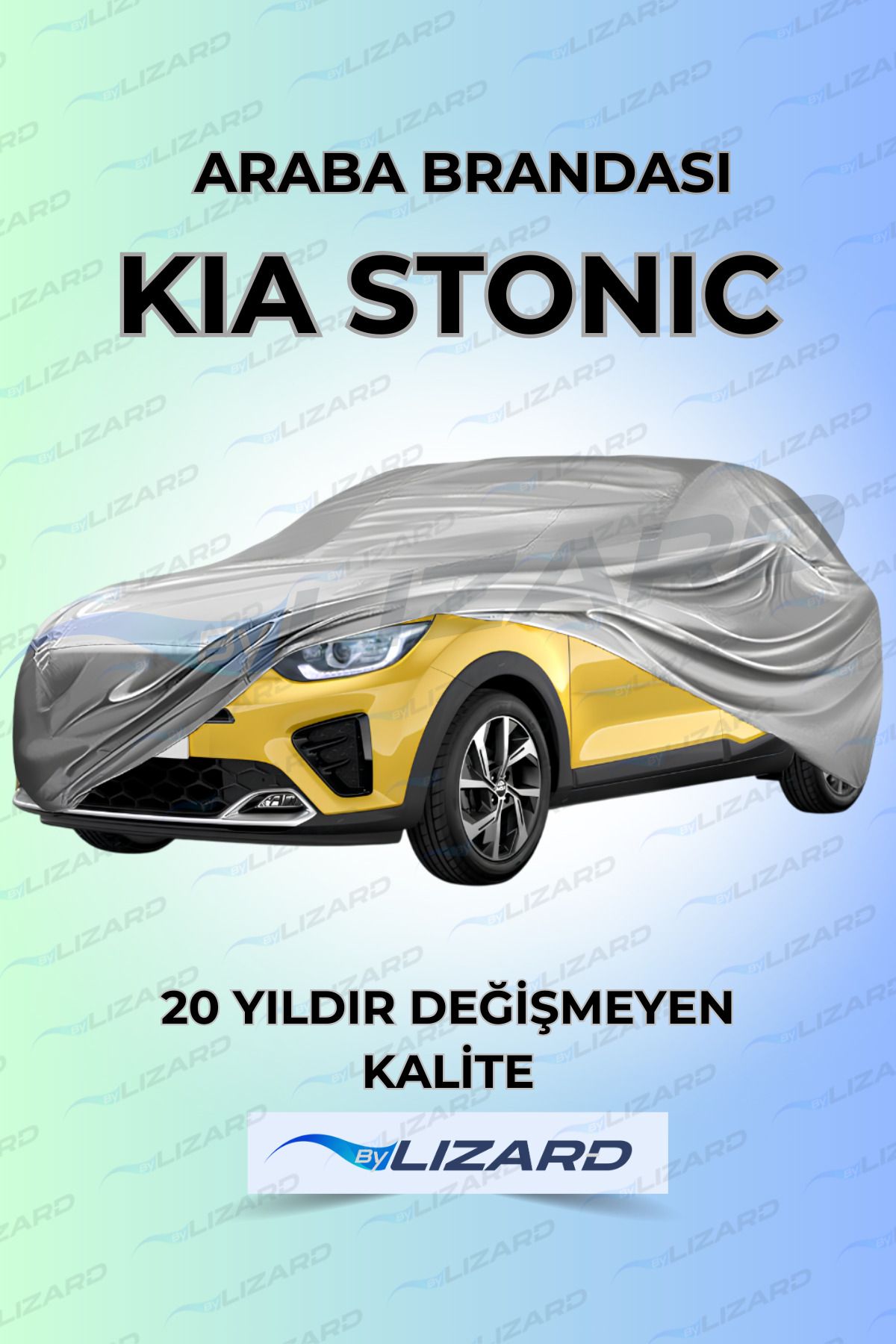 ByLizard Kia Stonic Uyumlu Lüks Araba Brandası Miflonlu Branda Oto Çadır Örtü