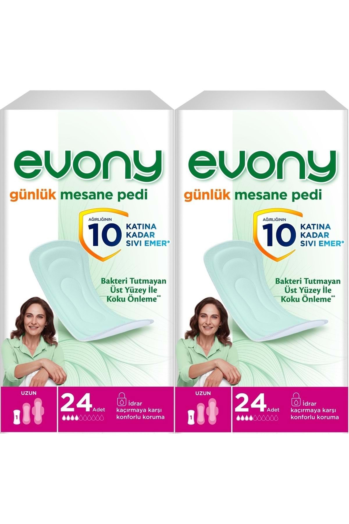 Evony Günlük Mesane Pedi Uzun 48 Adet (2PK*24)